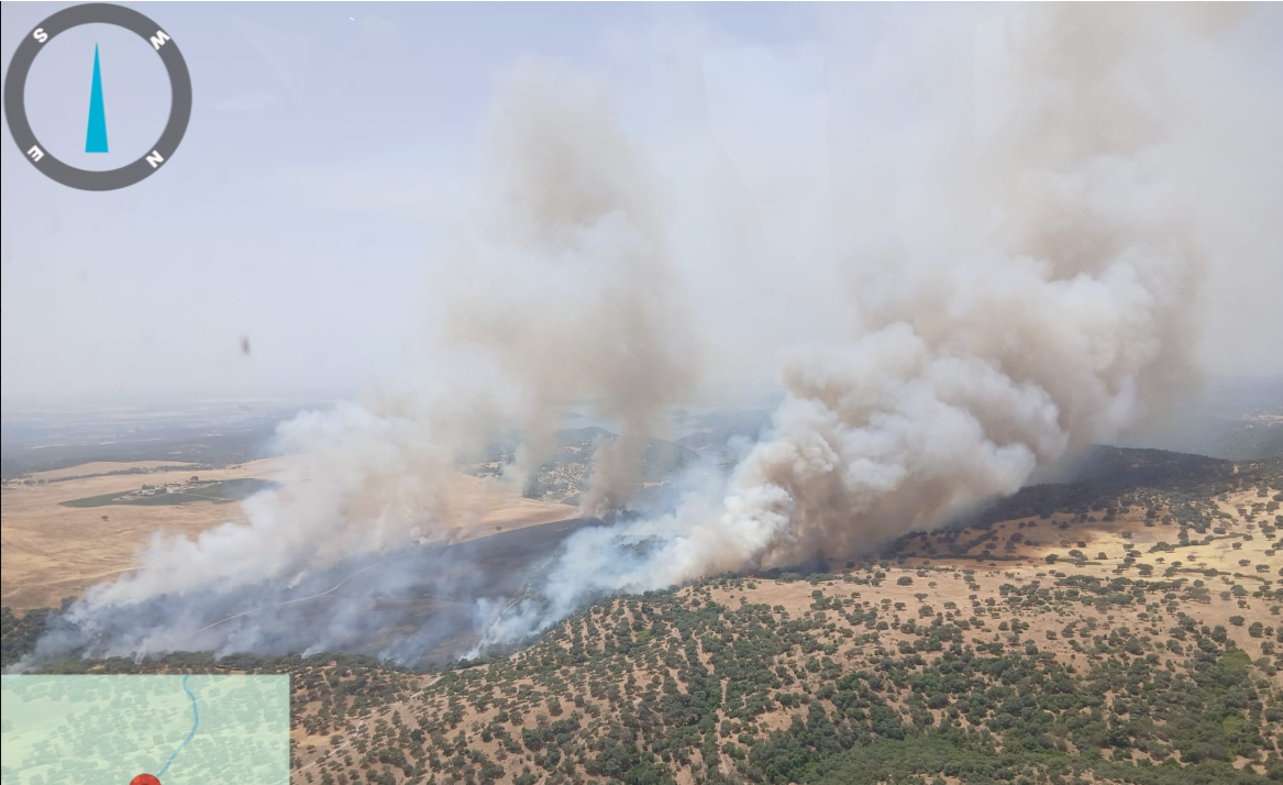 Incendio en Almodóvar del Río (Córdoba), el último en activarse