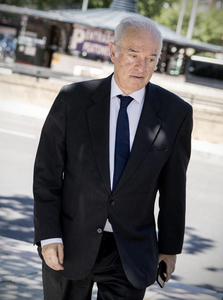 Juan Carlos Peinado, en los alrededores de los juzgados de Plaza de Castilla.