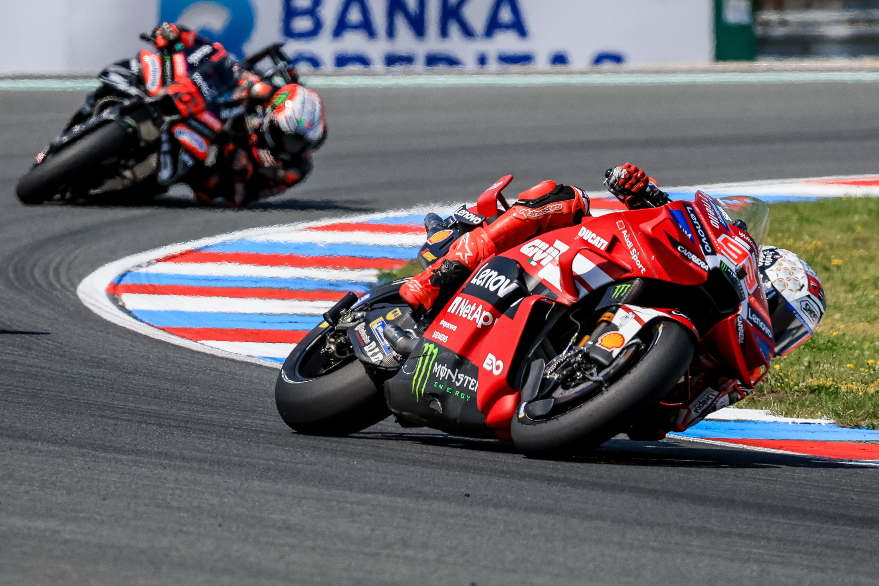 Márquez, en acción en Brno.