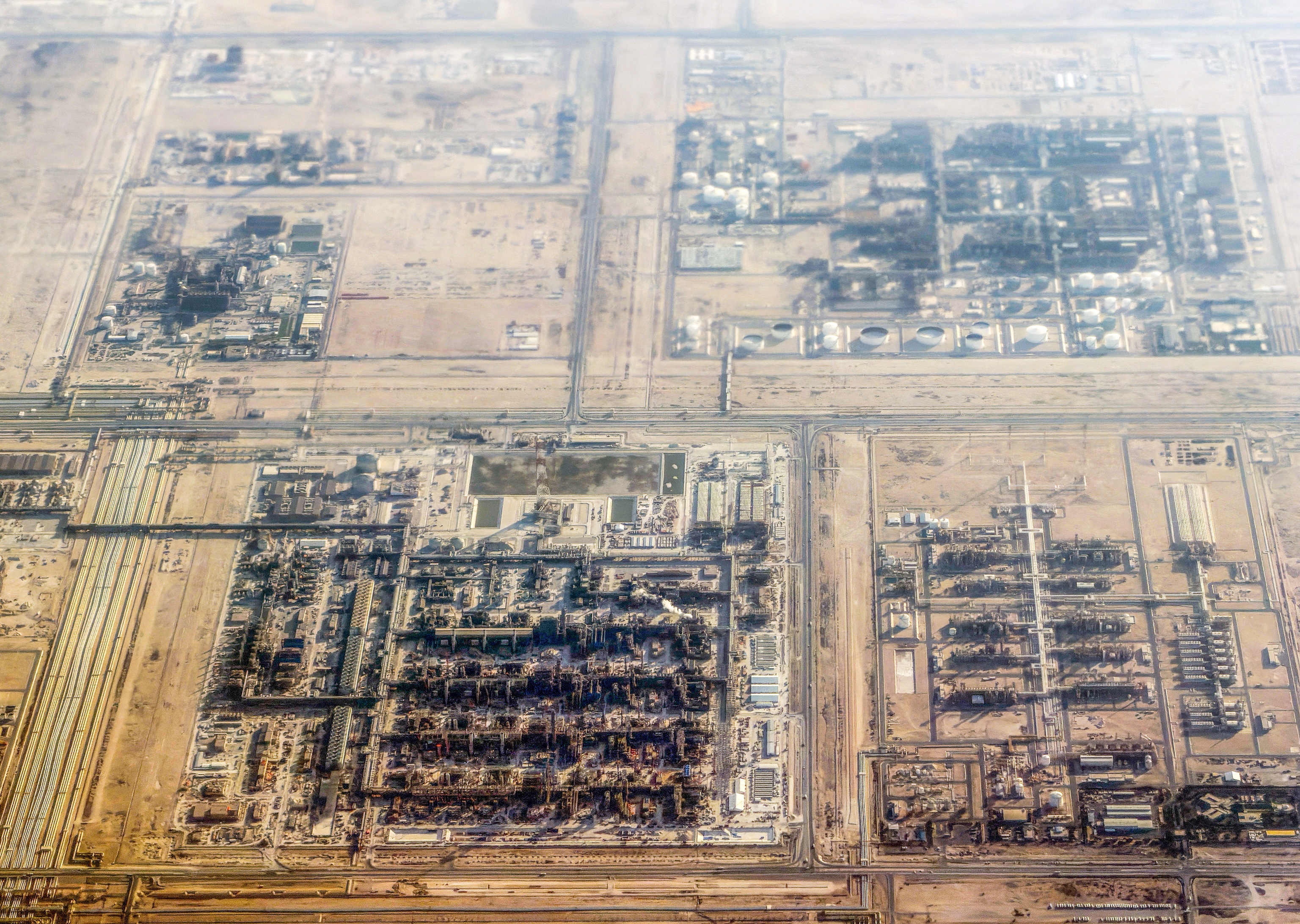 Planta de procesamiento de gas natural licuado de Ras Laffan, en Qatar.