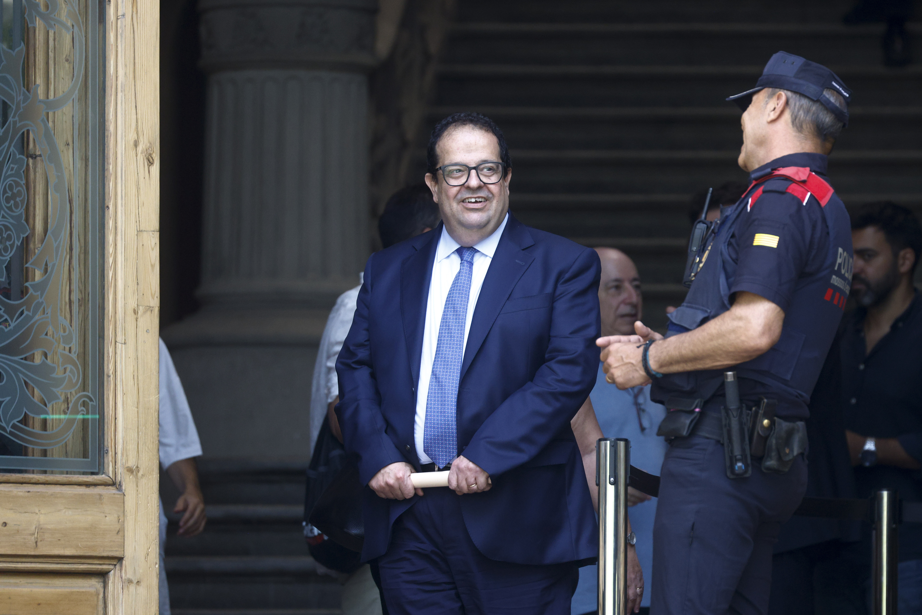 Joan Ignasi Elena a su salida del TSJC