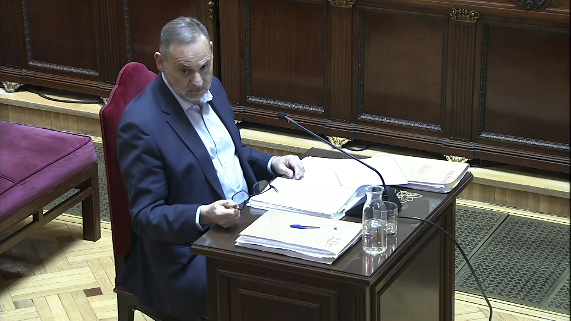 José Luis Ábalos, durante el juicio en el Tribunal Supremo.