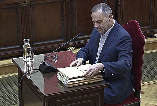 José Luis Ábalos, en su declaración ante el Tribunal Supremo.