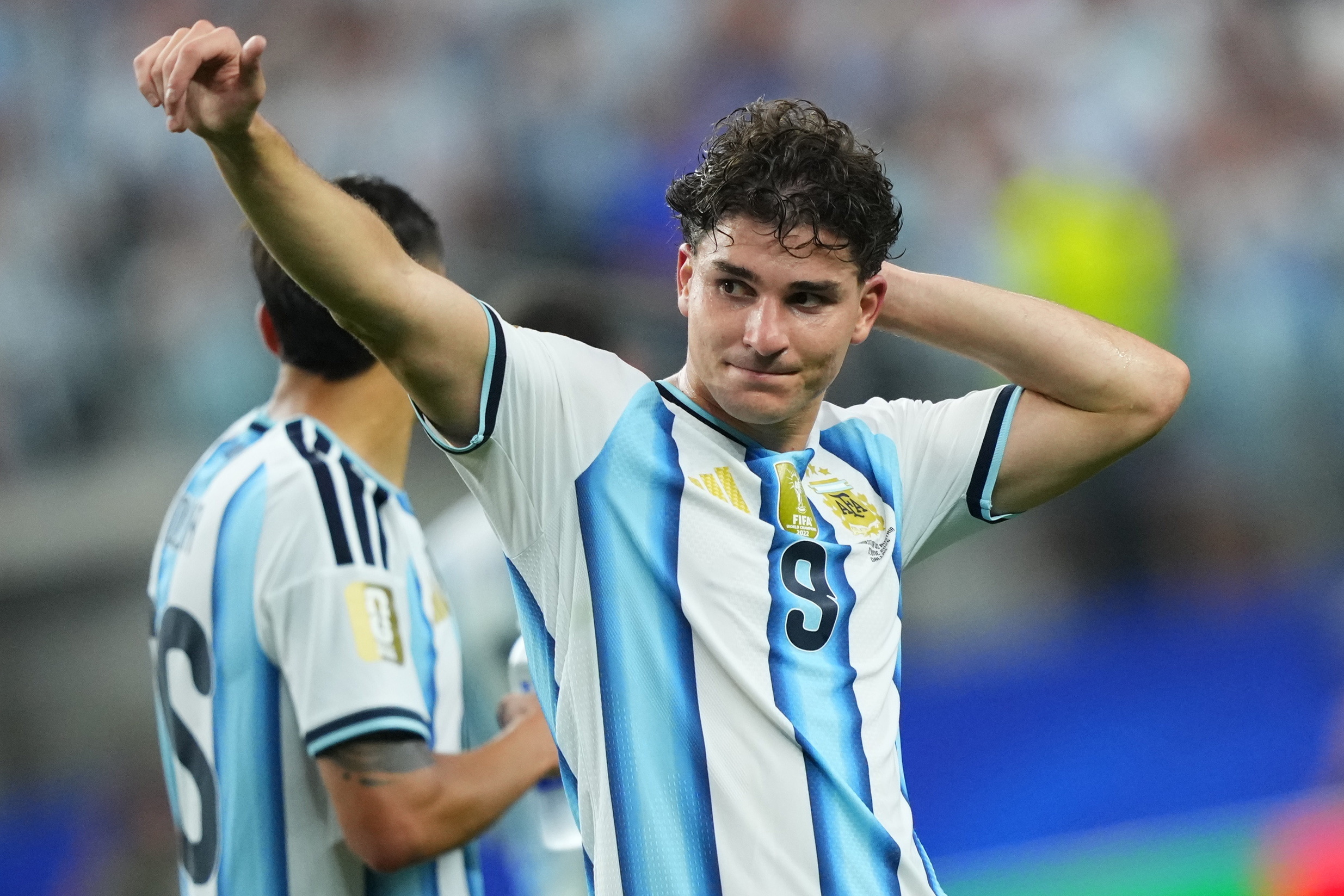 Julián Álvarez, en el partido ante Austria.