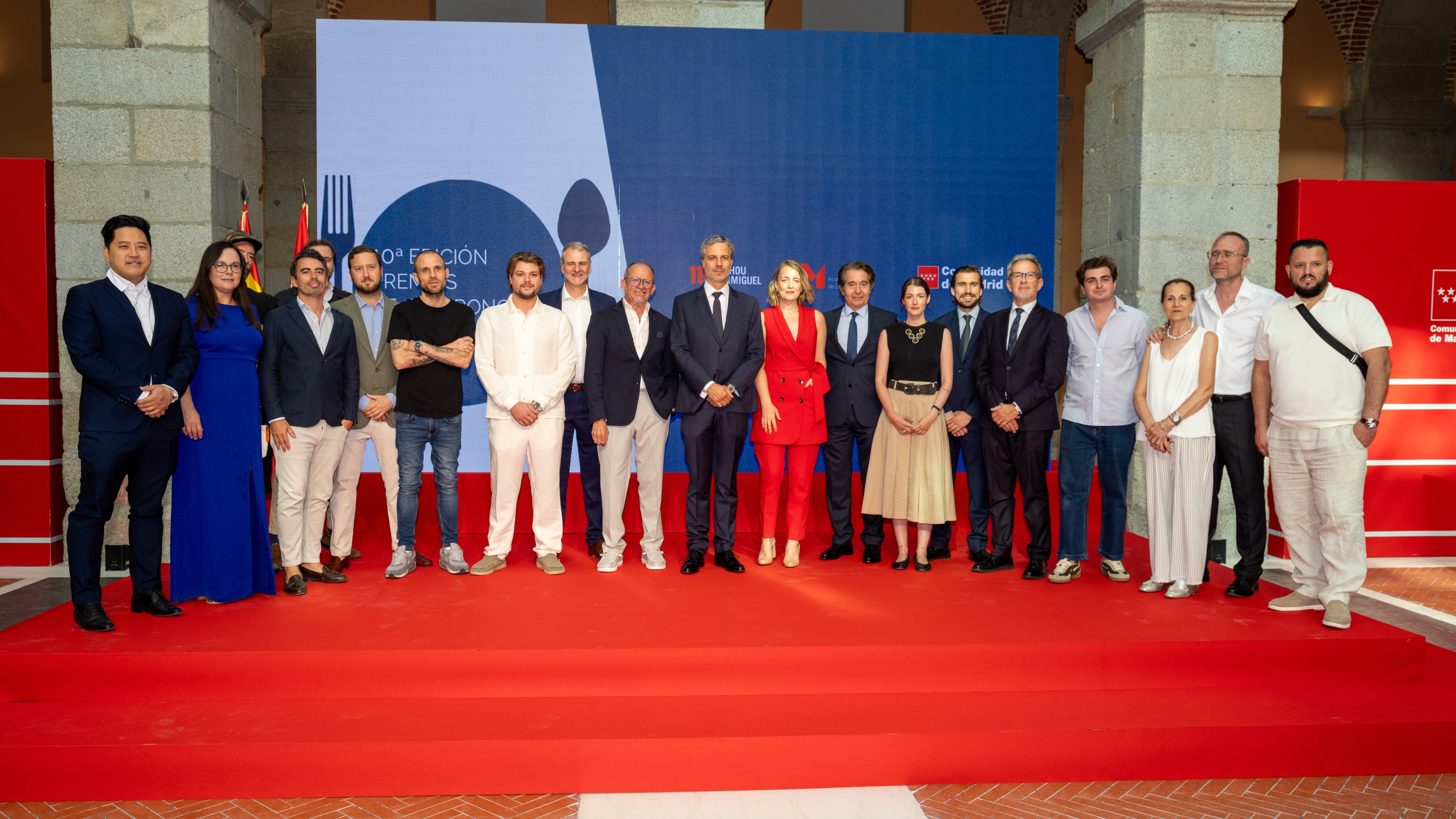 Los premiados en la X edición de los Premios de la Academia de Gastronomía.