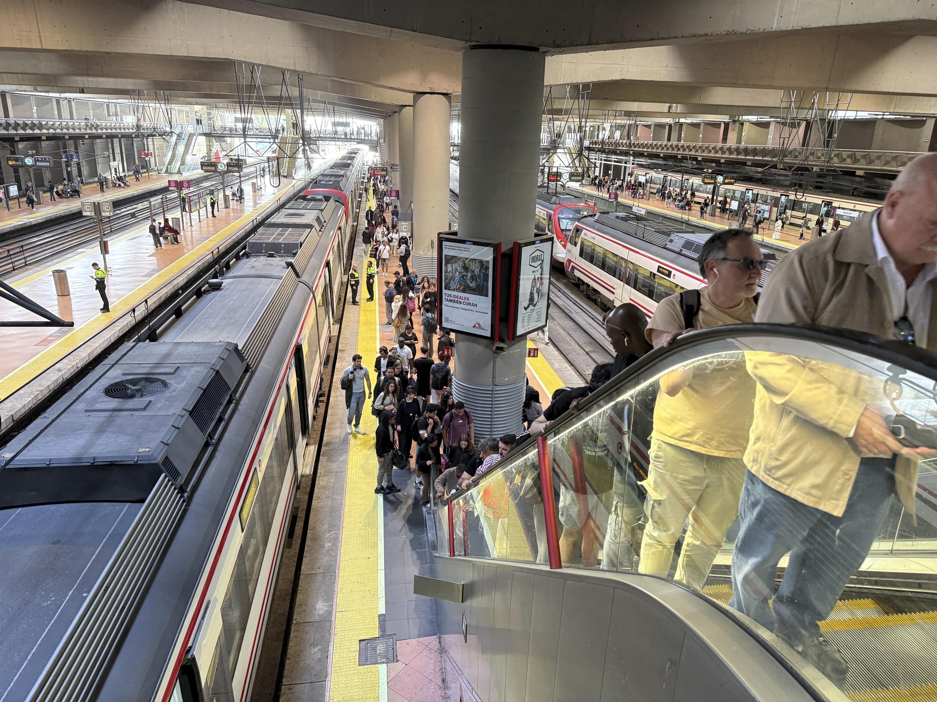 Estación de Cercanías en Atocha.