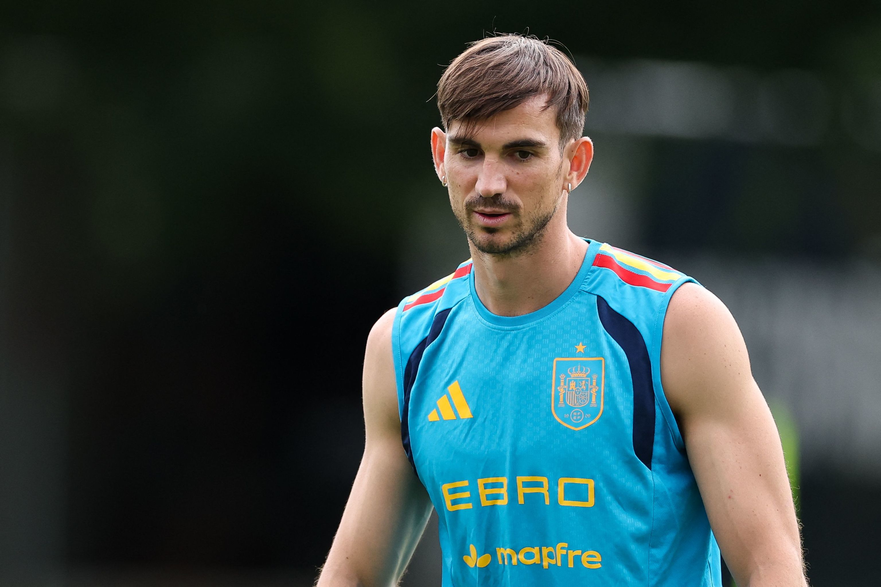 Fabián Ruiz, en un entrenamiento de la Selección en el Mundial