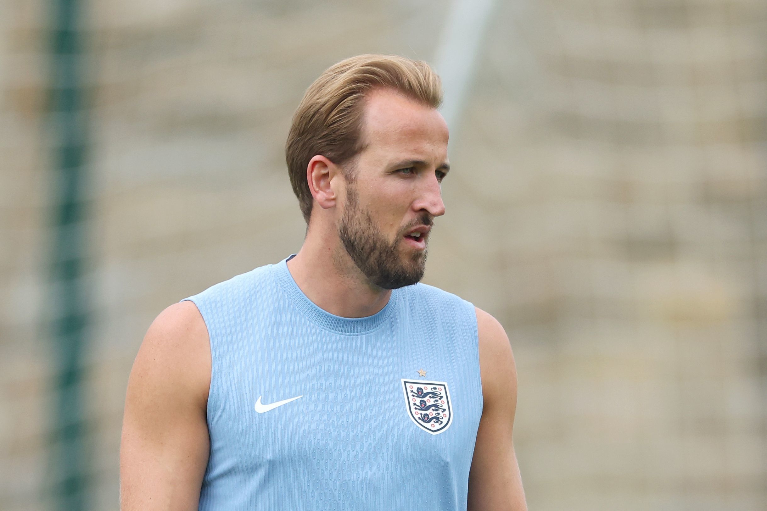 Harry Kane, durante un entrenamiento de la Selección de Inglaterra en Kansas City.