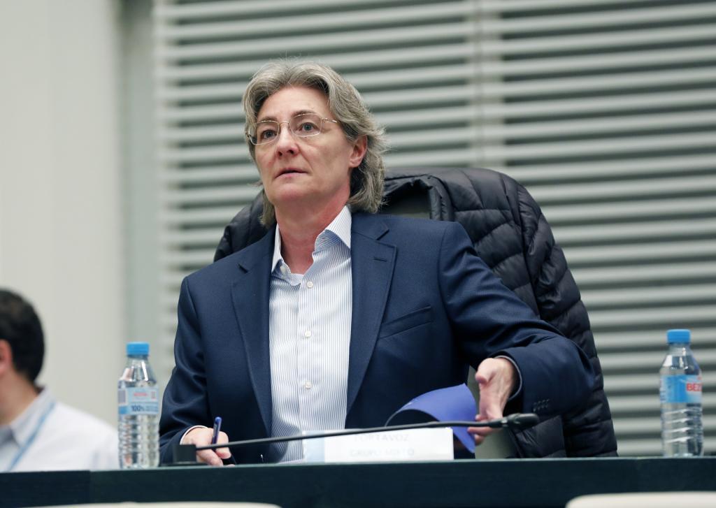 Marta Higueras, durante sus últimos días en el Ayuntamiento, en 2023.