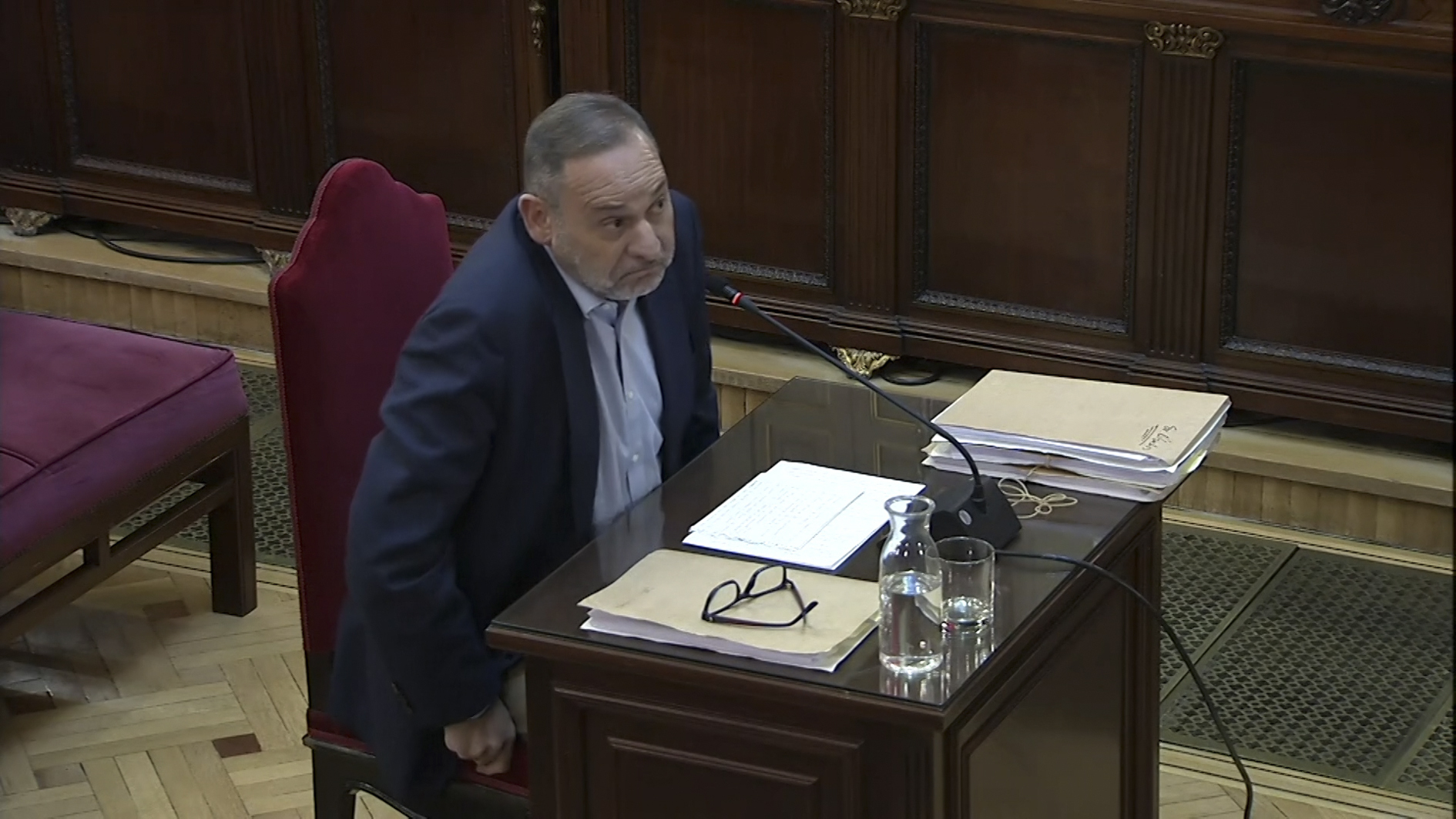José Luis Ábalos, durante su comparecencia ante el Supremo.
