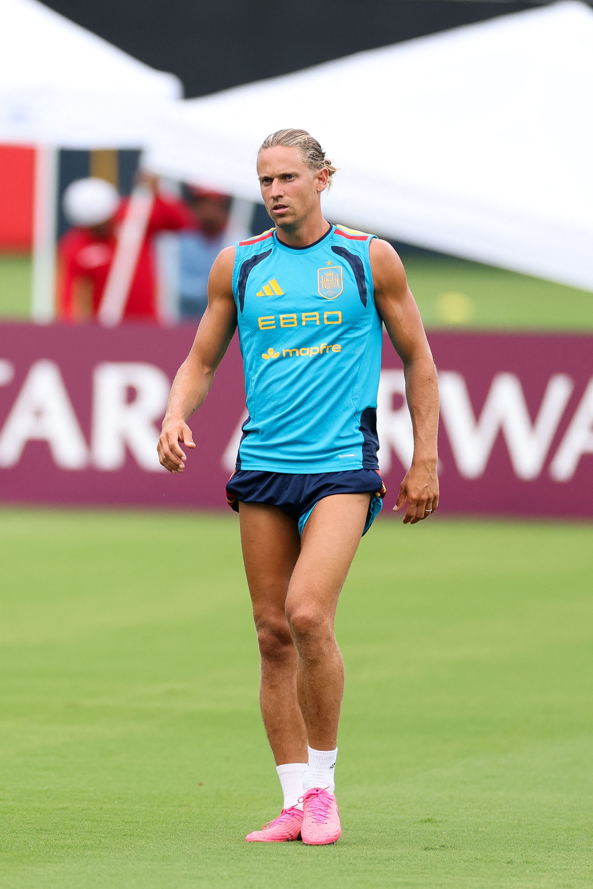 Marcos Llorente, en la concentración de España en Chattanooga, Tennessee.