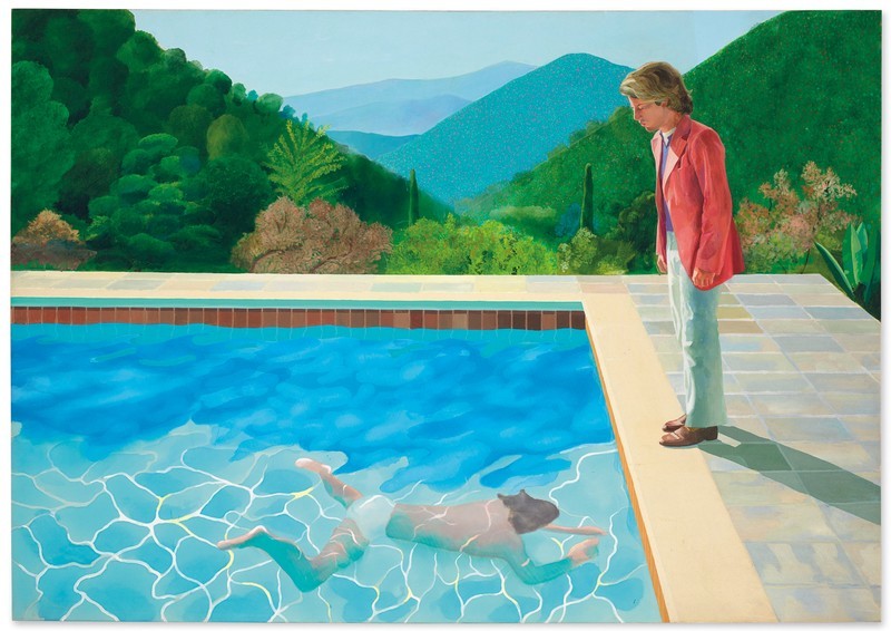 'Pool with two figures', David Hockney, 1972.
