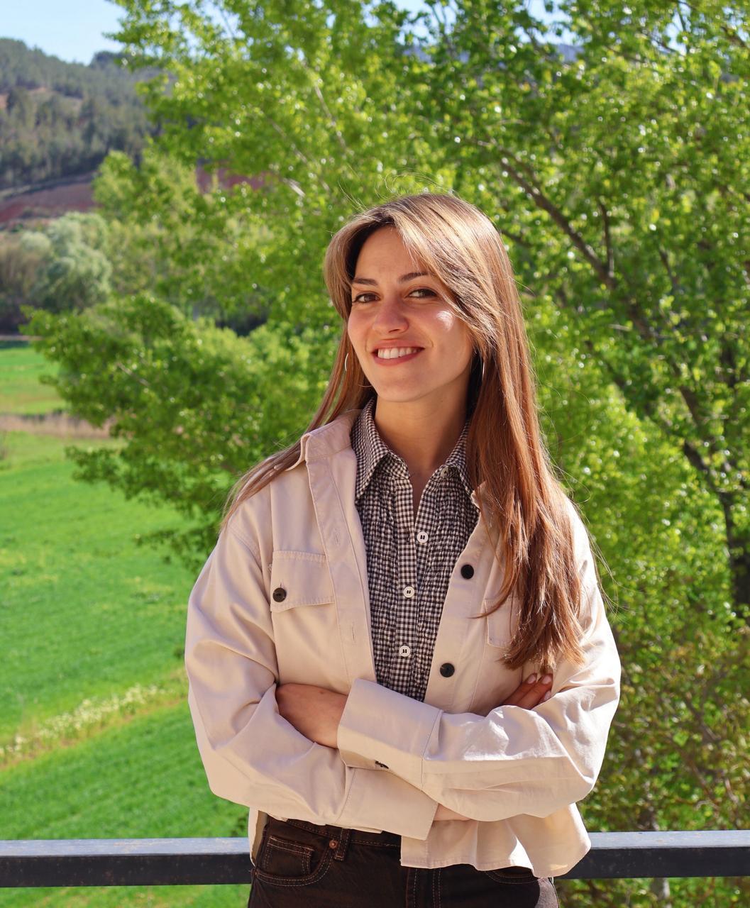 Alba María Martínez en las inmediaciones de Torrebaja, Valencia.