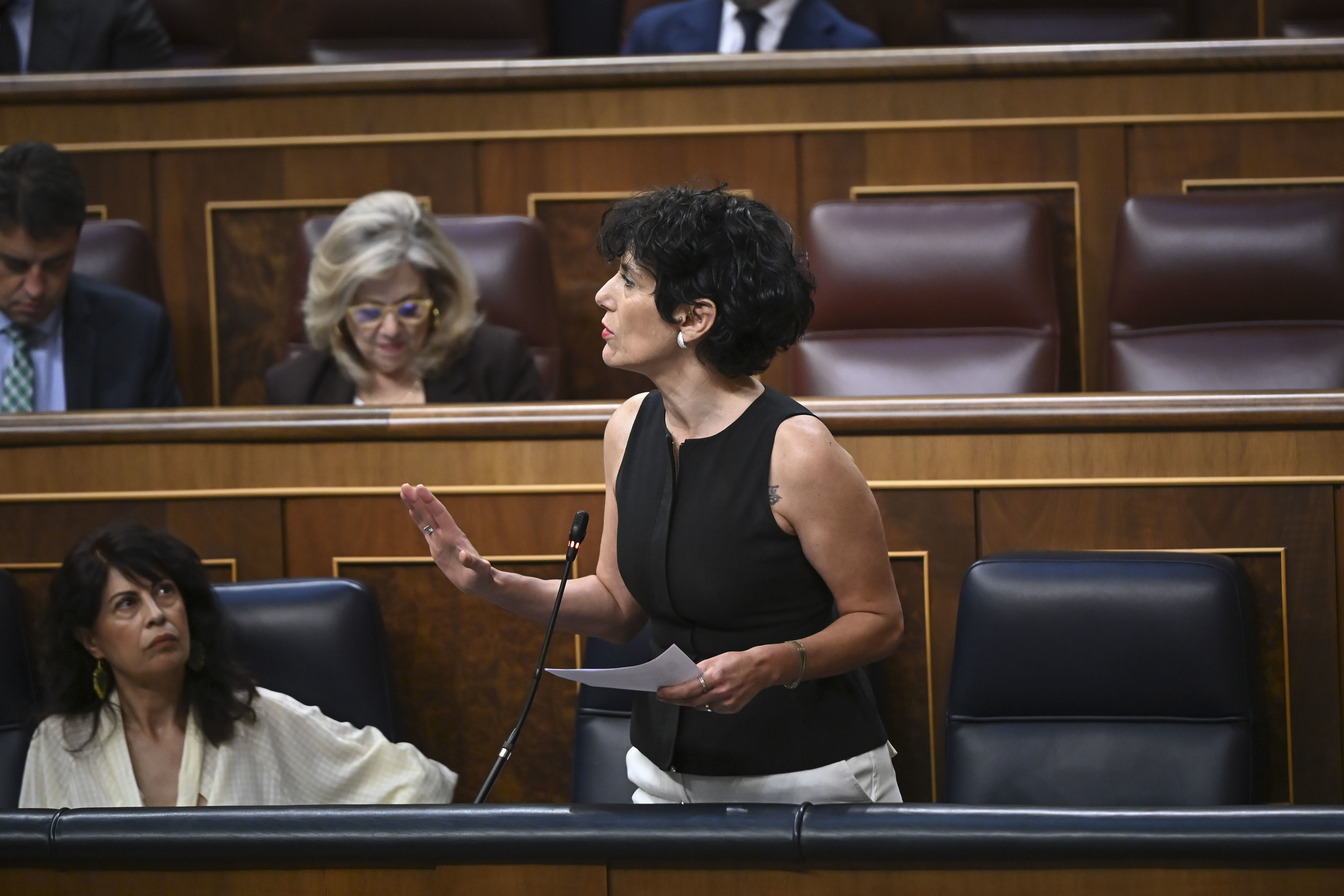 La ministra de Inclusión, Seguridad Social y Migraciones, Elma Saiz.
