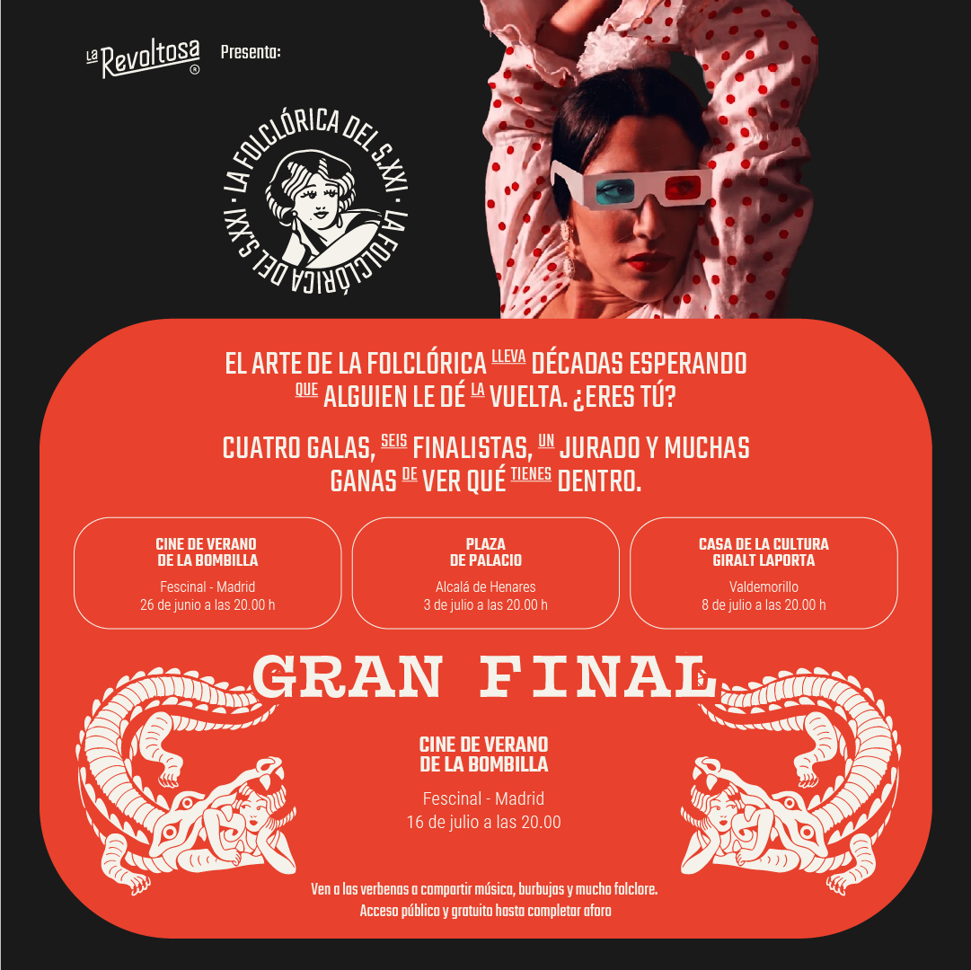 El cartel del evento con todos los horarios y ubicaciones