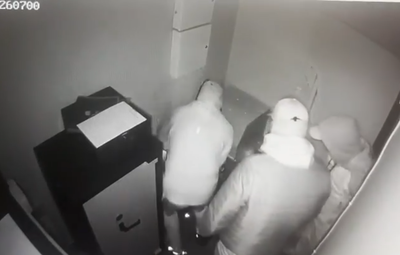 Los ladrones en uno de los asaltos.