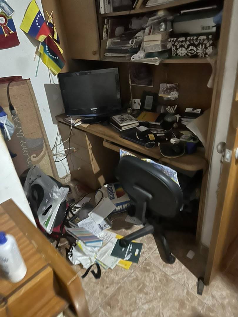 Daños en la vivienda de Samir Jiménez