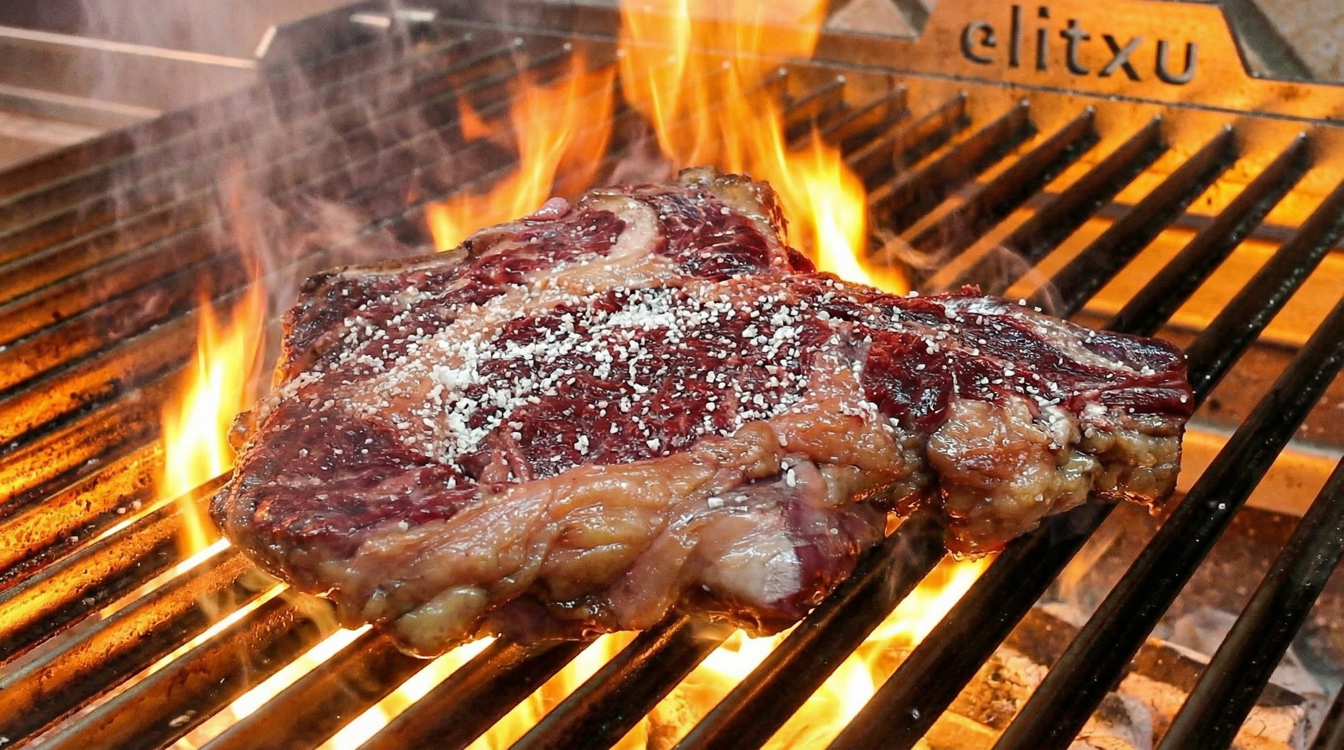 La carne a la brasa que despachan.