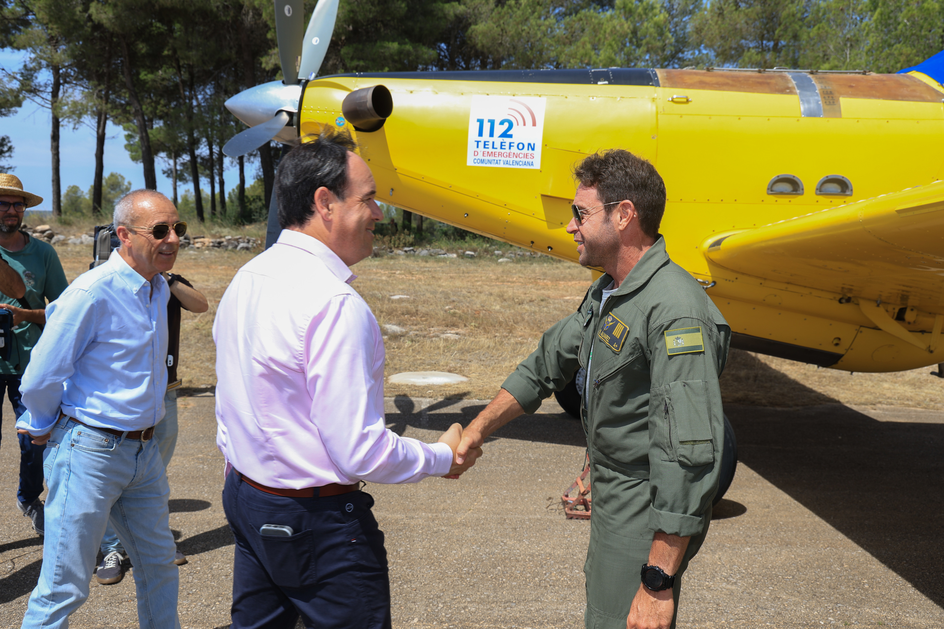 El presidente Juanfran Pérez Llorca, en la presentacion del operativo antiincendios.