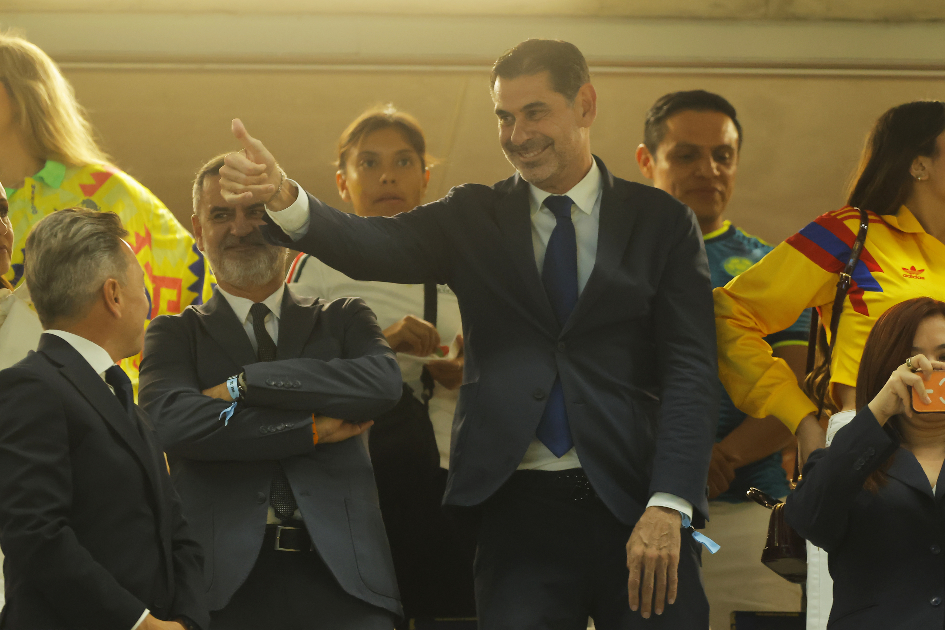 Fernando Hierro, esta semana en el partido Colombia - RD Congo.