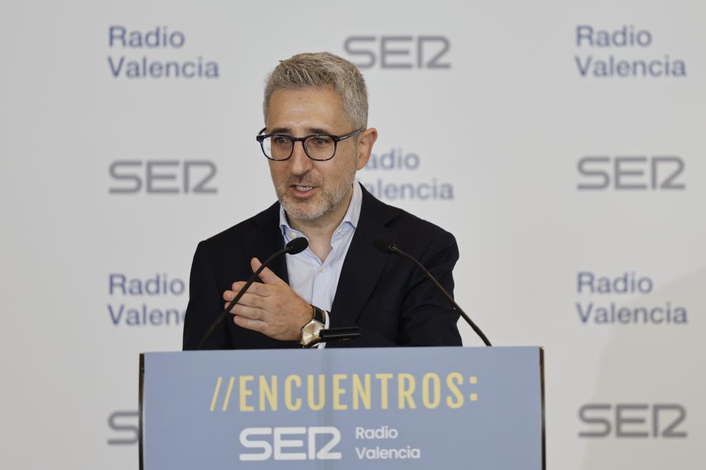 El ministro de Hacienda, Arcadi España, este viernes en Valencia.