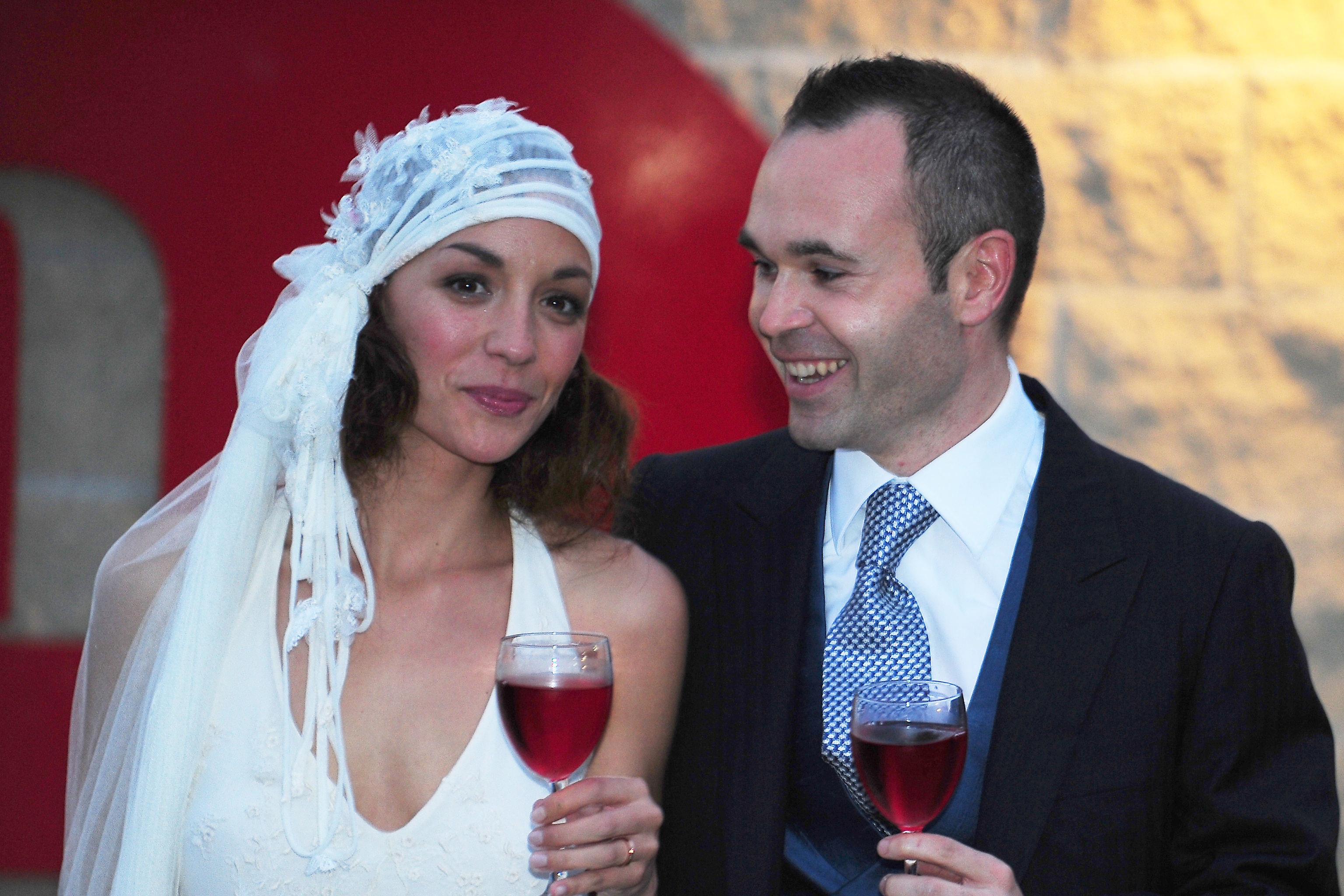 Anna Ortiz e Iniesta, el día de su boda.