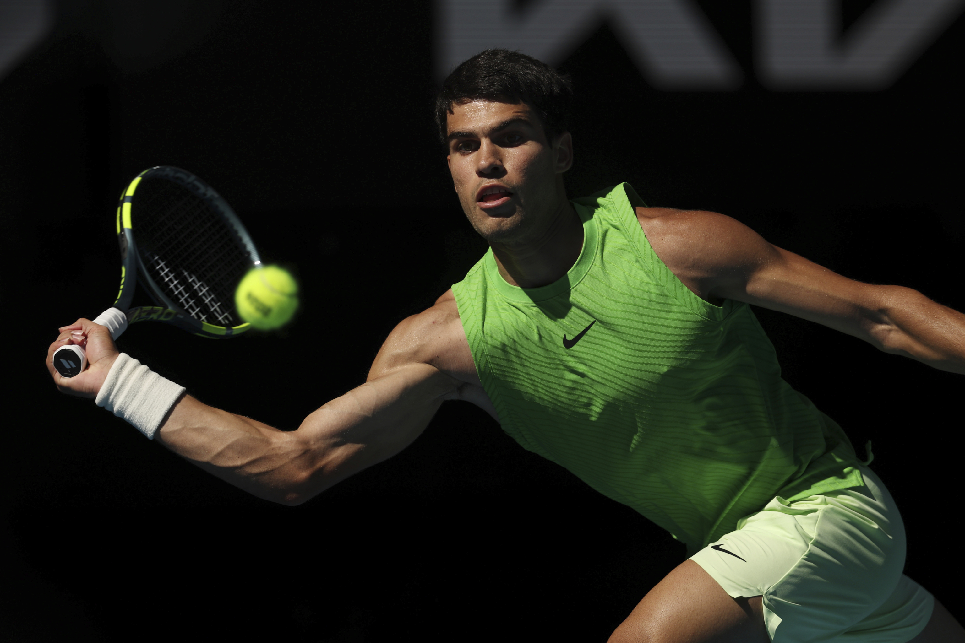 Alcaraz, en el pasado Open de Australia.