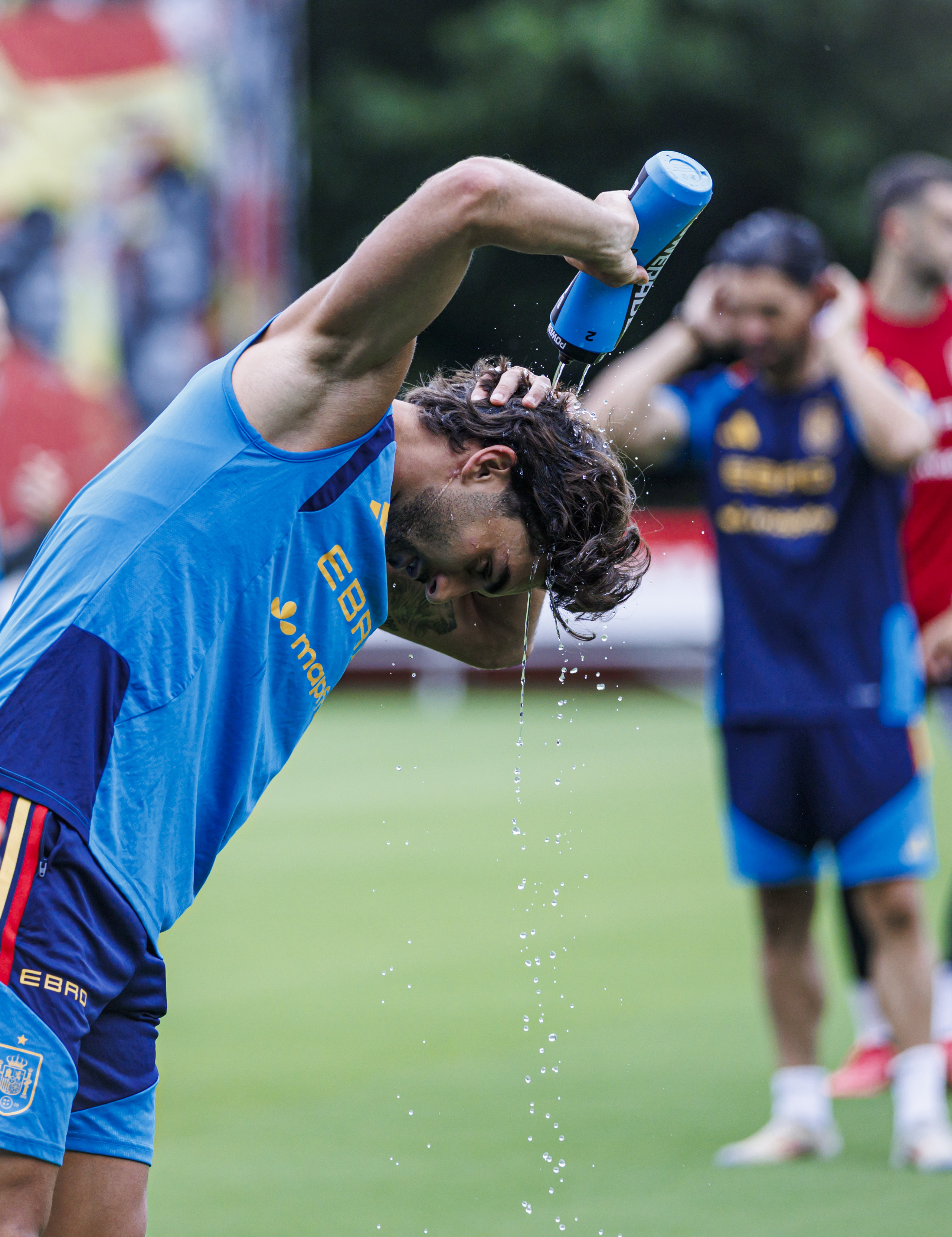 Ferran Torres, durante un entrenamiento.