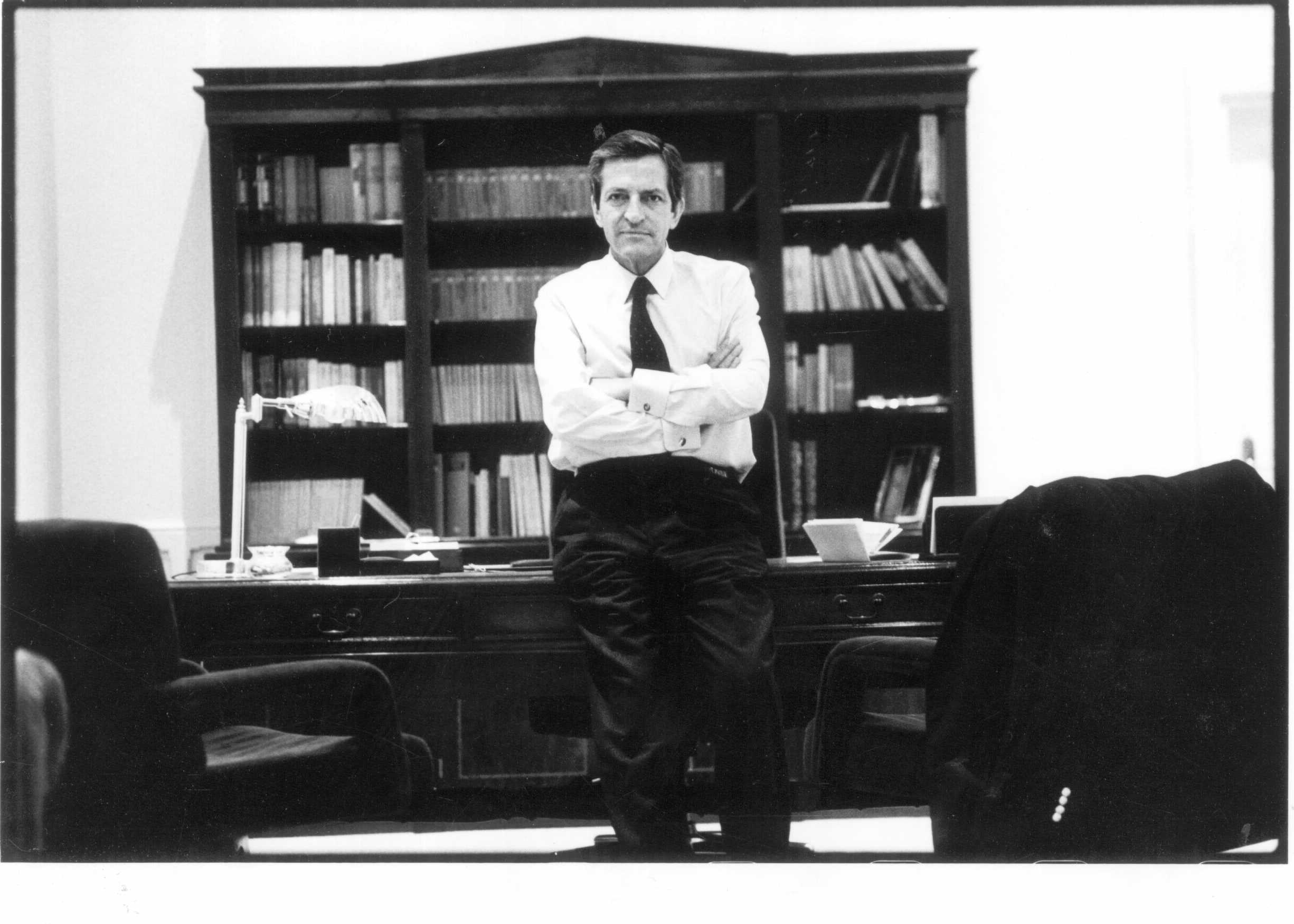 Adolfo Suárez en su despacho en una imagen de 1989.