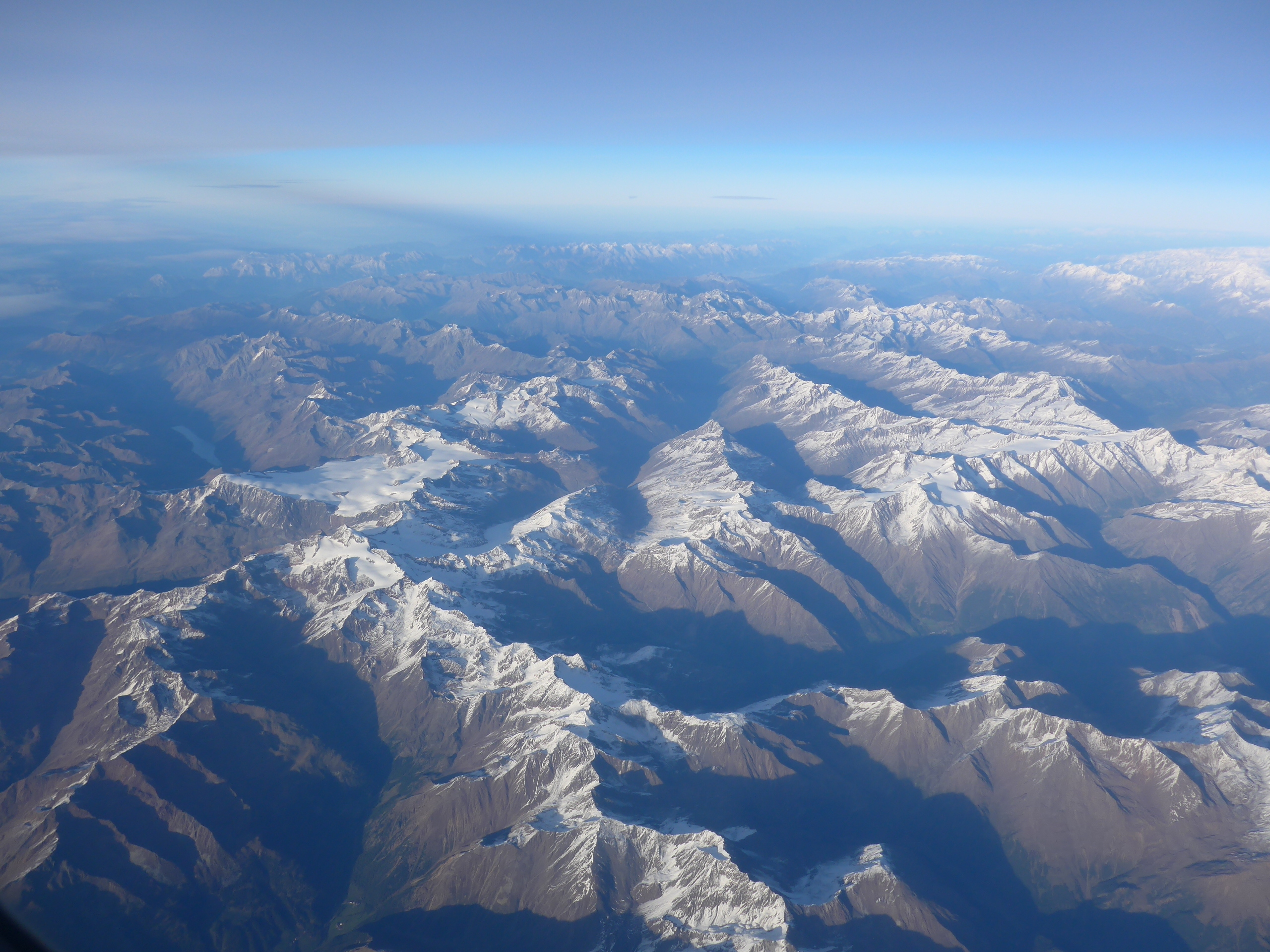 Aspecto que presentaban los Alpes el pasado octubre.