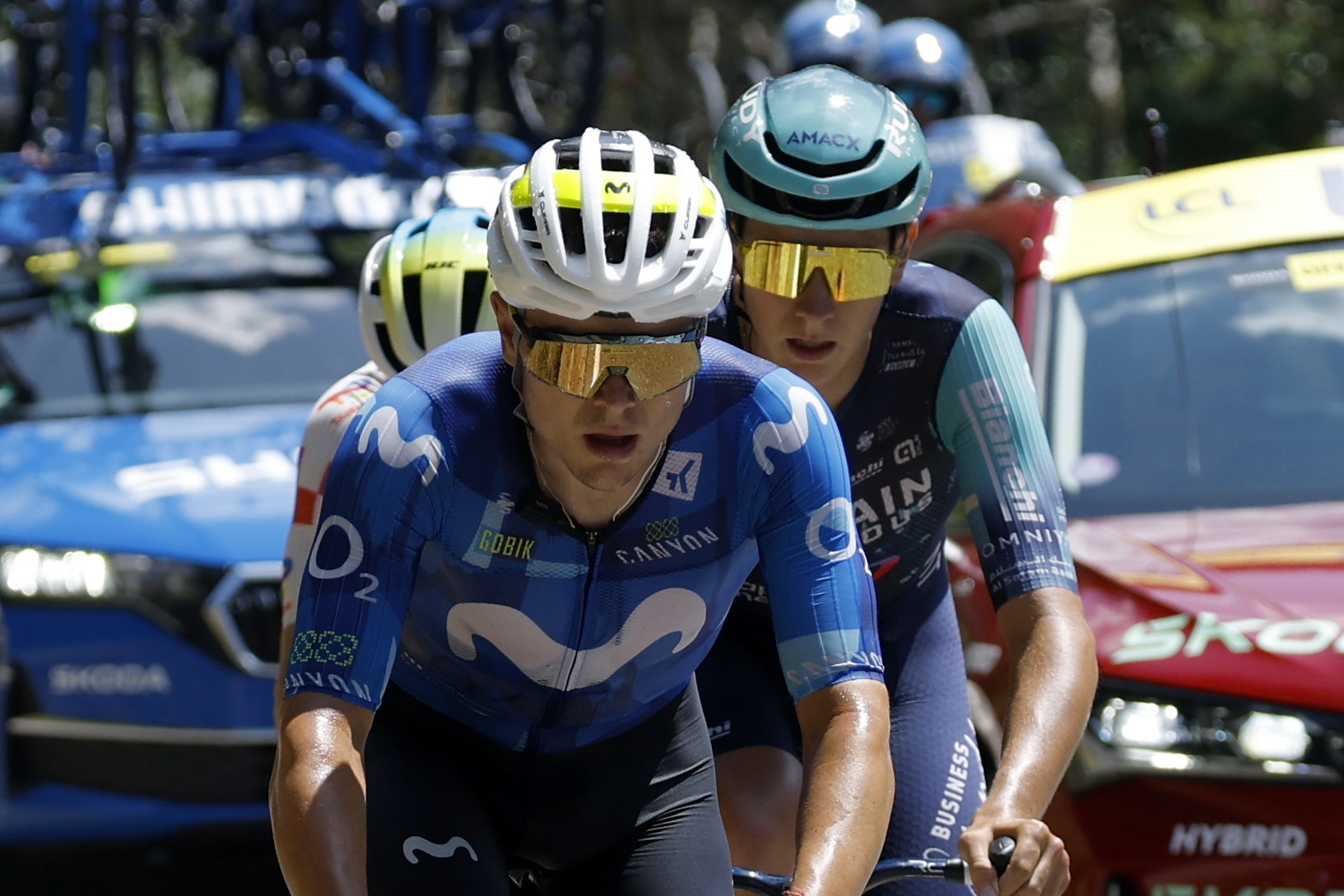 Raúl García Pierna, durante la tercera etapa del Tour.