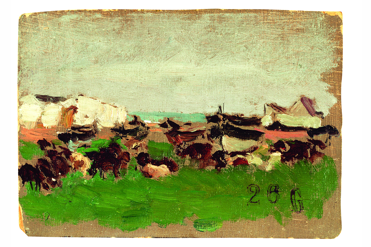 'Barcas y cabras en la Albufera' (1900), de Sorolla.