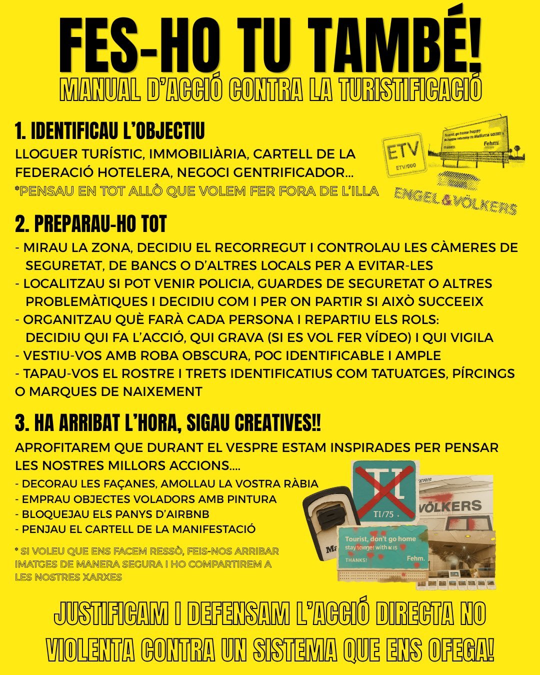 Cartel difundido a través de las redes sociales.