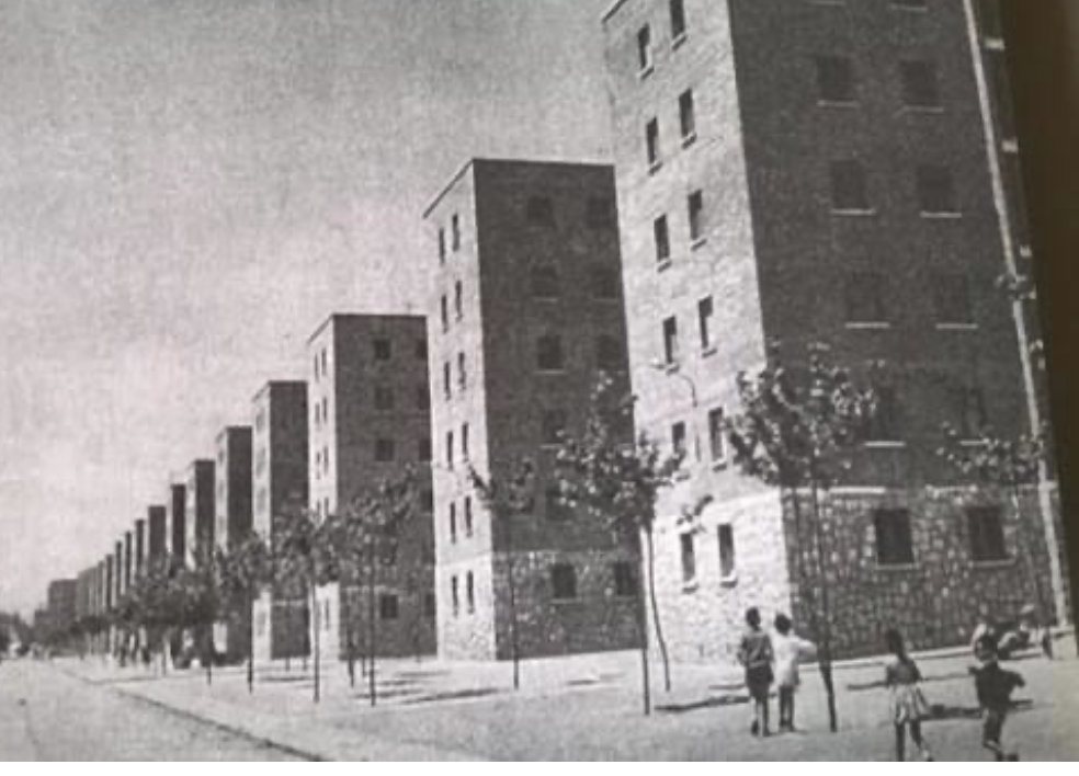 Bloques de San Blas, en sus orígenes en los años 50.