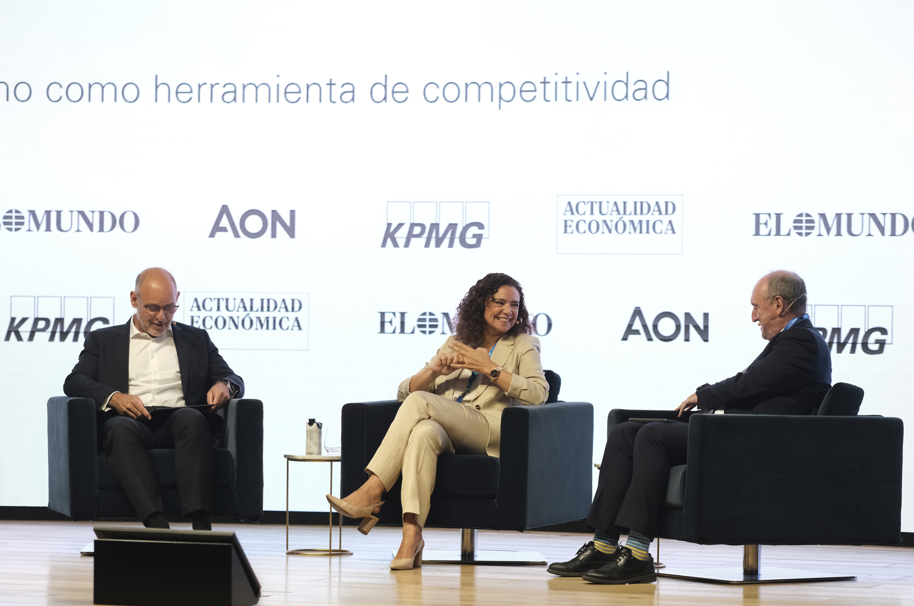 Enrique Solbes (i), Elena Liria y Luis Álvarez Satorre.