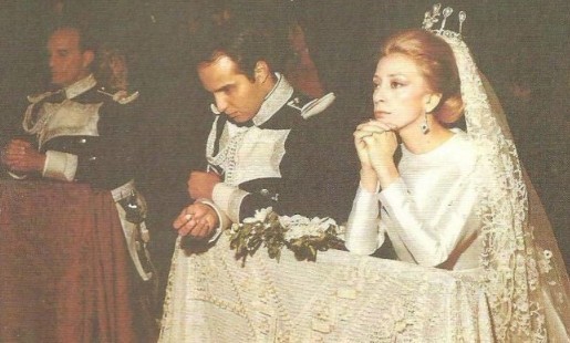 La duquesa de Osuna el día de su boda con Álvaro de Ulloa.