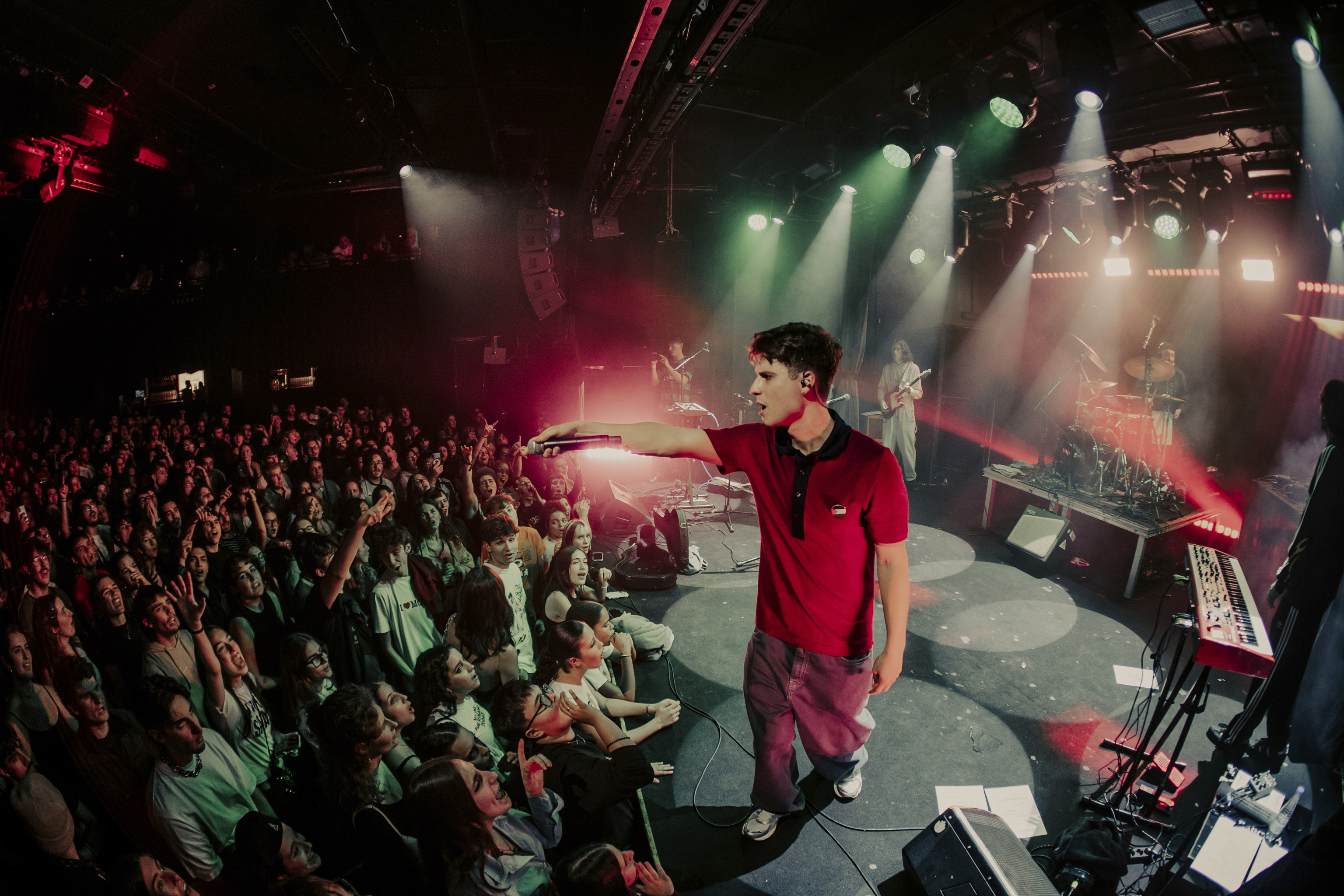 Teo Lucadamo en uno de los conciertos de su gira