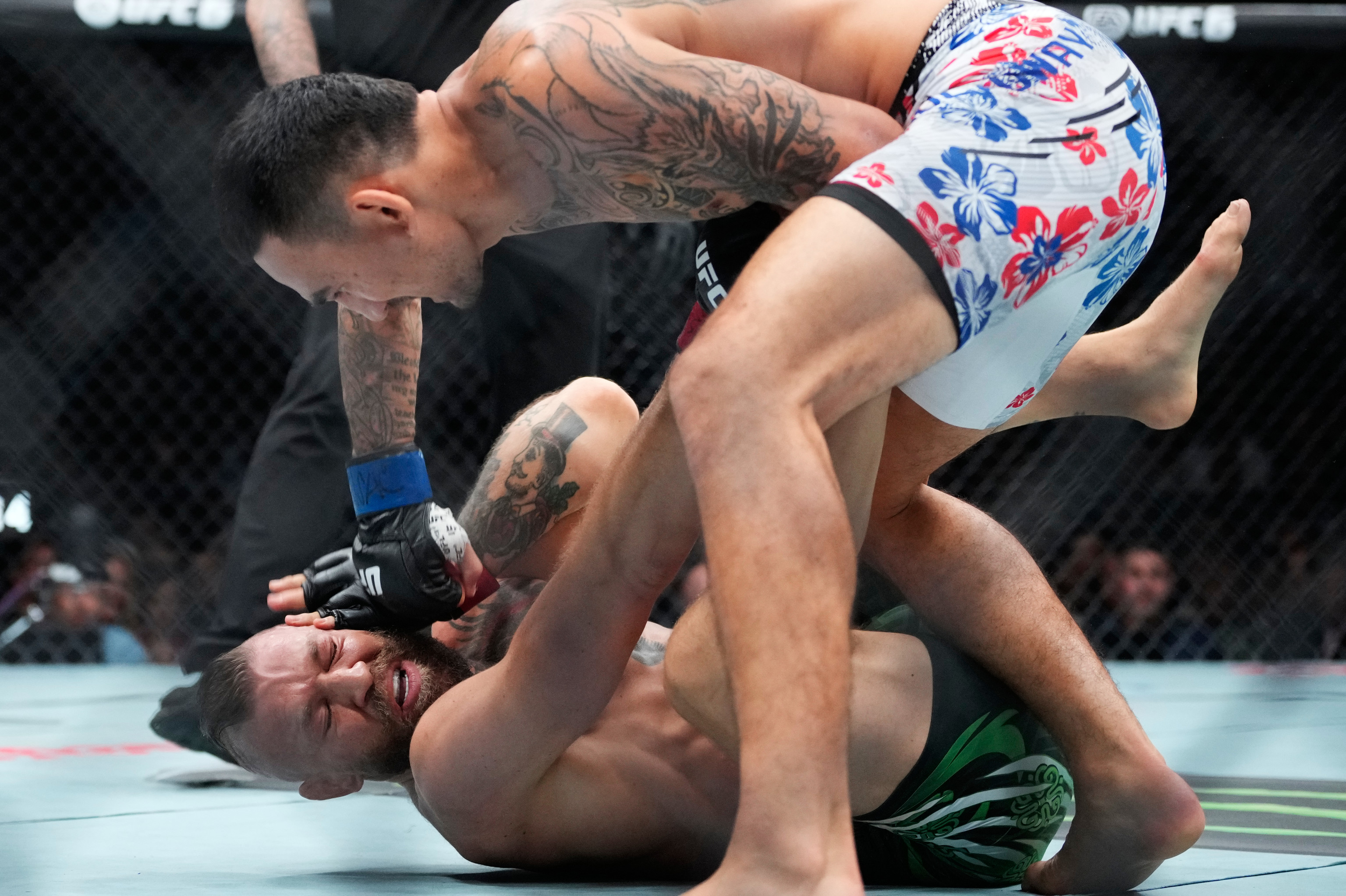Holloway golpeando a McGregor