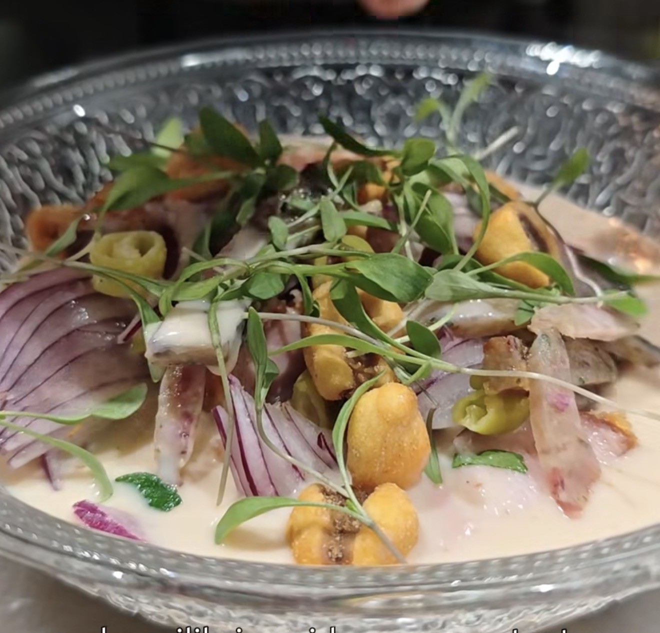 Poncio, ceviche de torrezno Michelin para Letizia en el barrio del Niño Jesús
