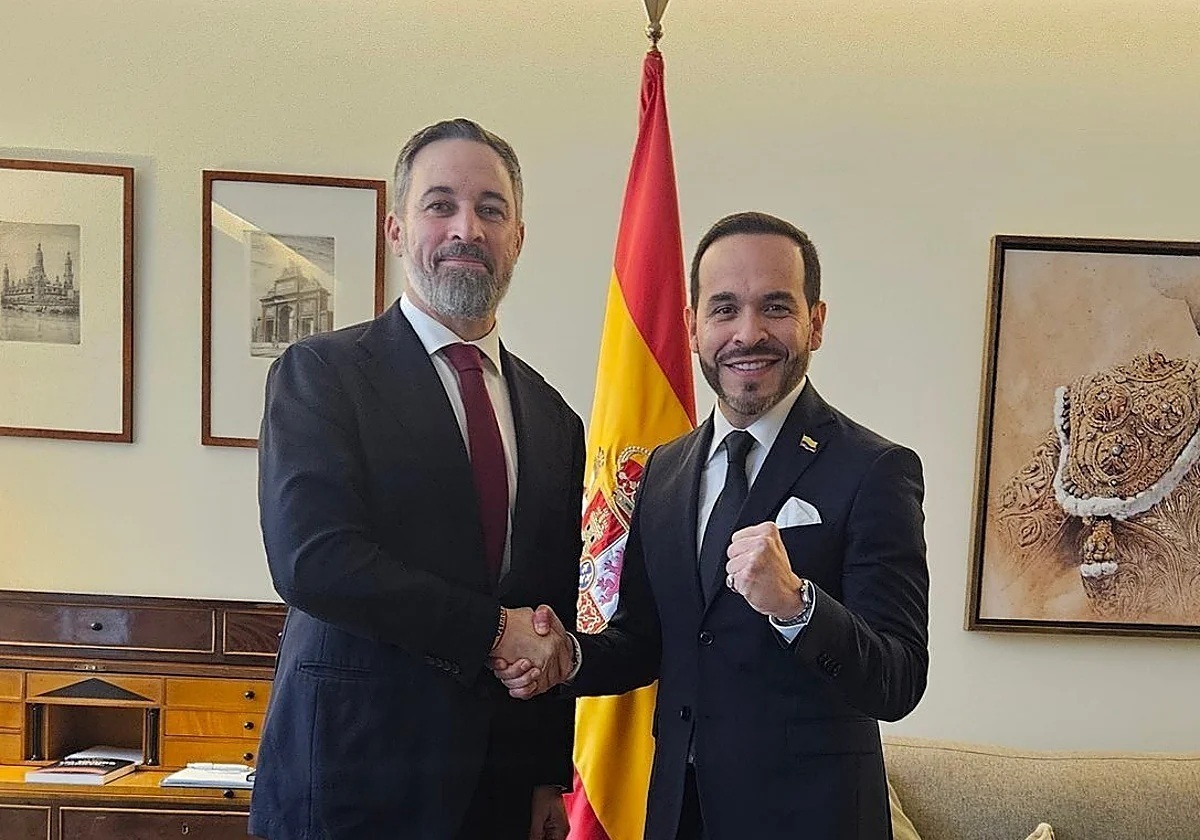 Abascal con el político colombiano Abelardo de la Espriella