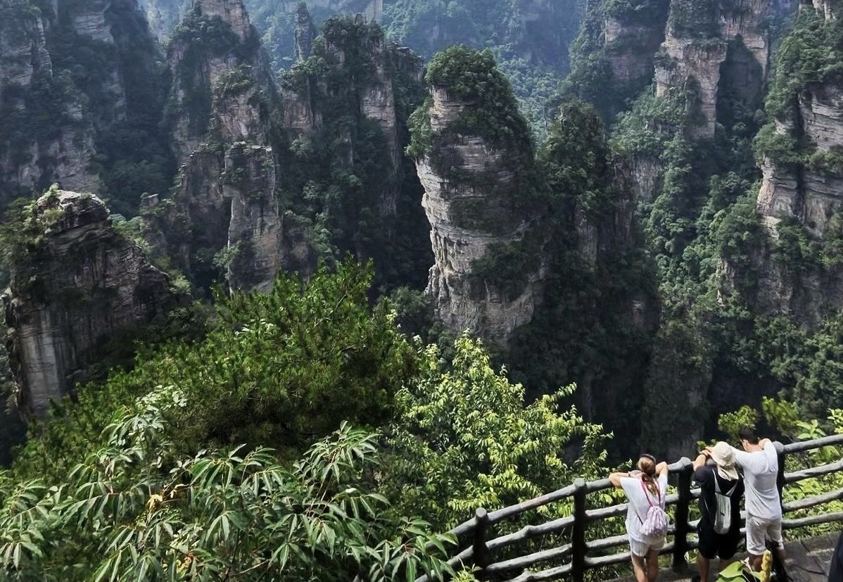 Las montañas de Zhangjiajie, China.