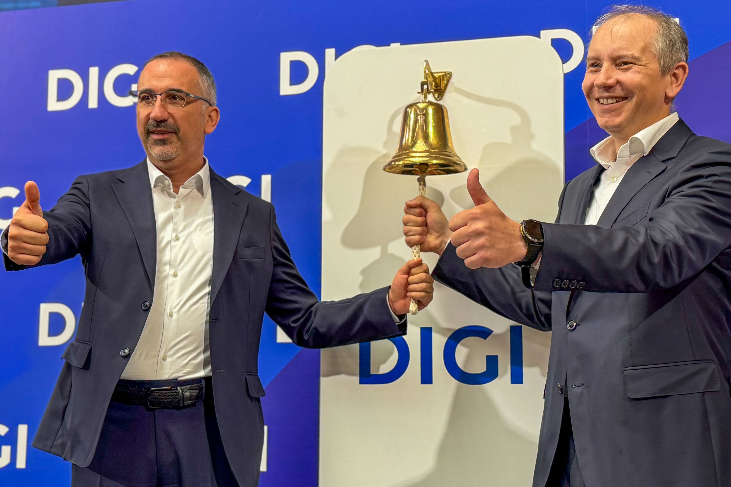 El CEO de Digi España, Marius Varzaru, y el fundador del grupo, Serghei Bulgac