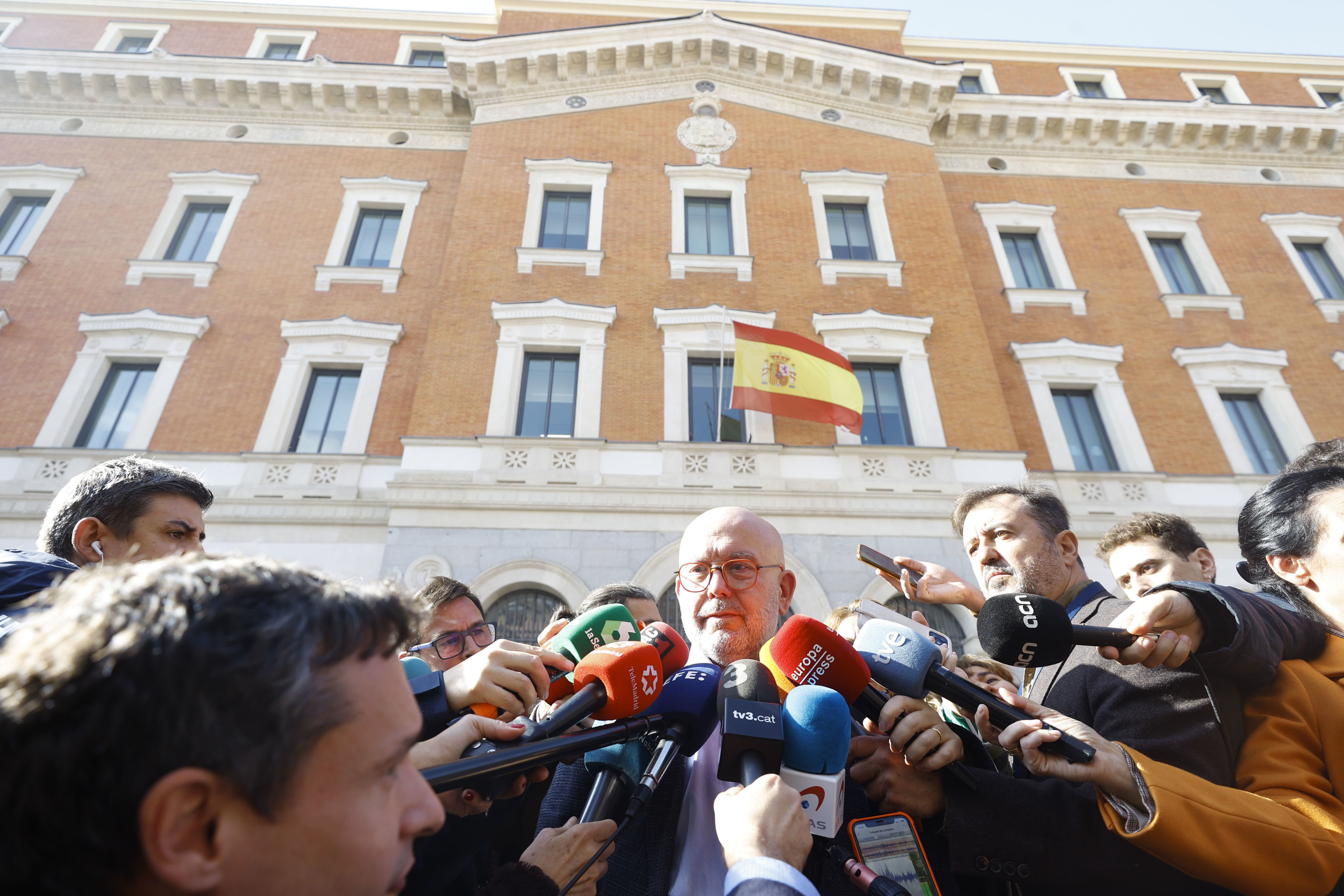 El abogado Gonzlo Boye, ante el Tribunal de Cuentas.