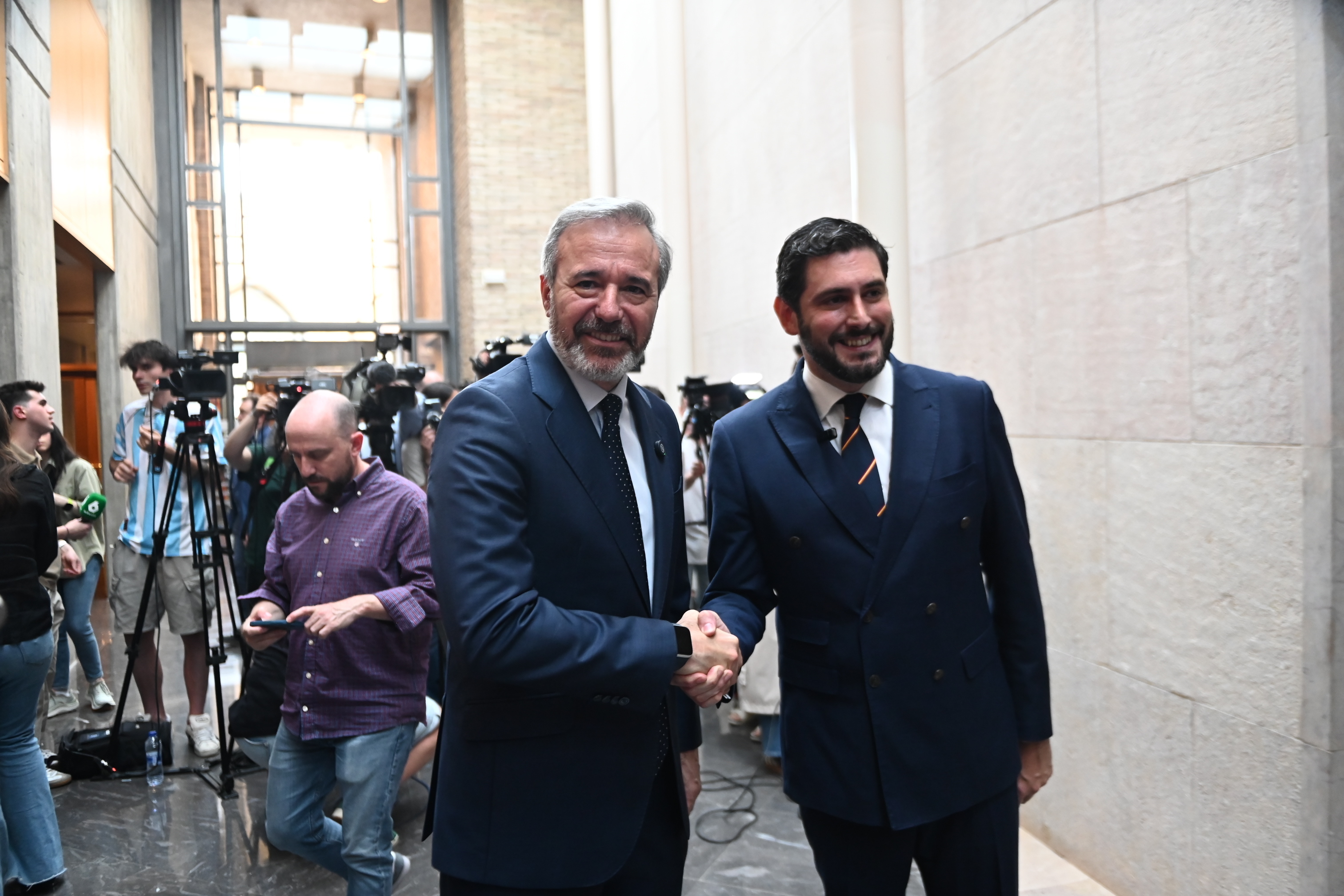 El presidente de Arag�n, Jorge Azc�n, y su vicepresidente Alejandro Nolasco