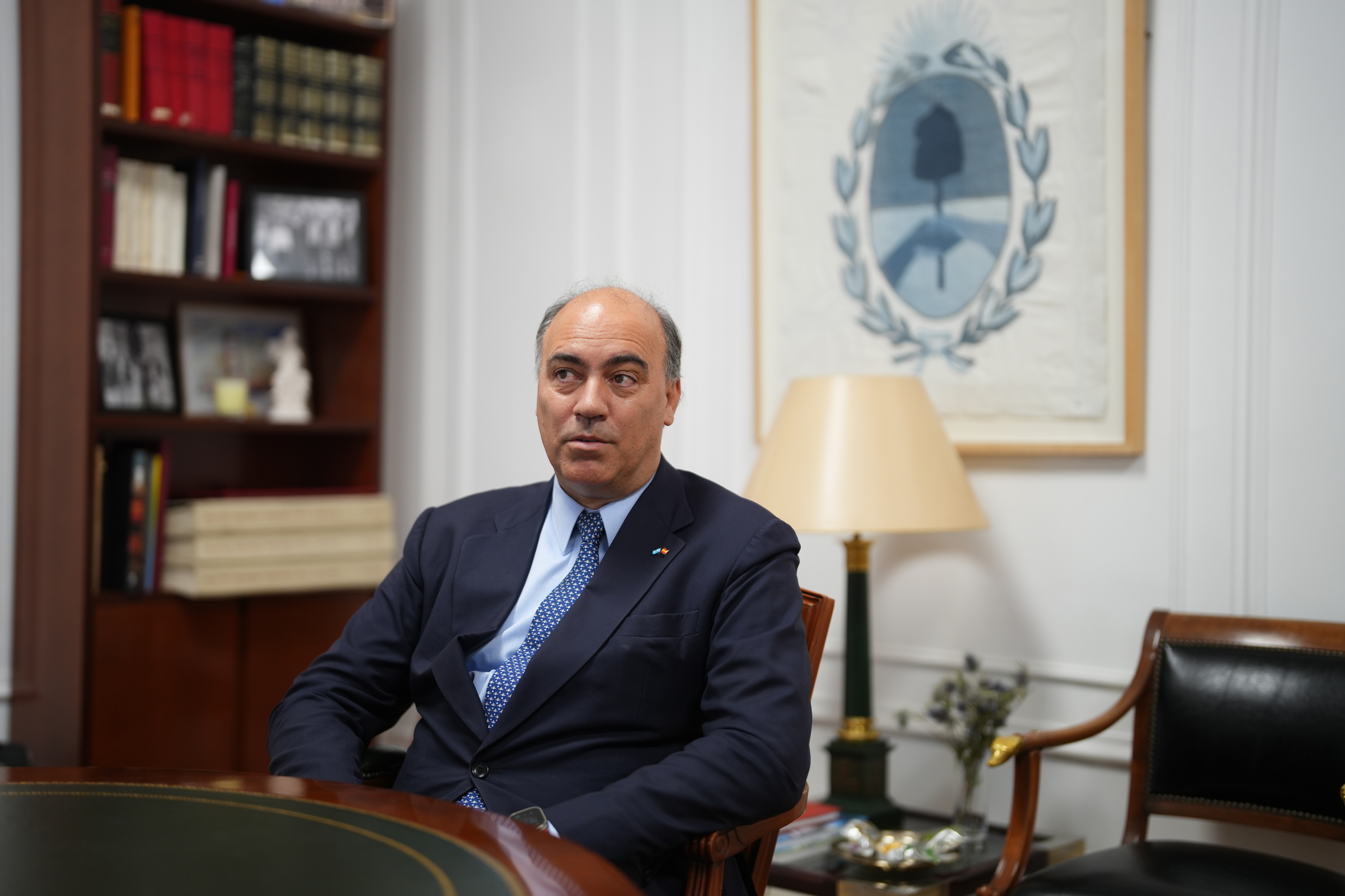 Wenceslao Bunge en un momento de la entrevista
