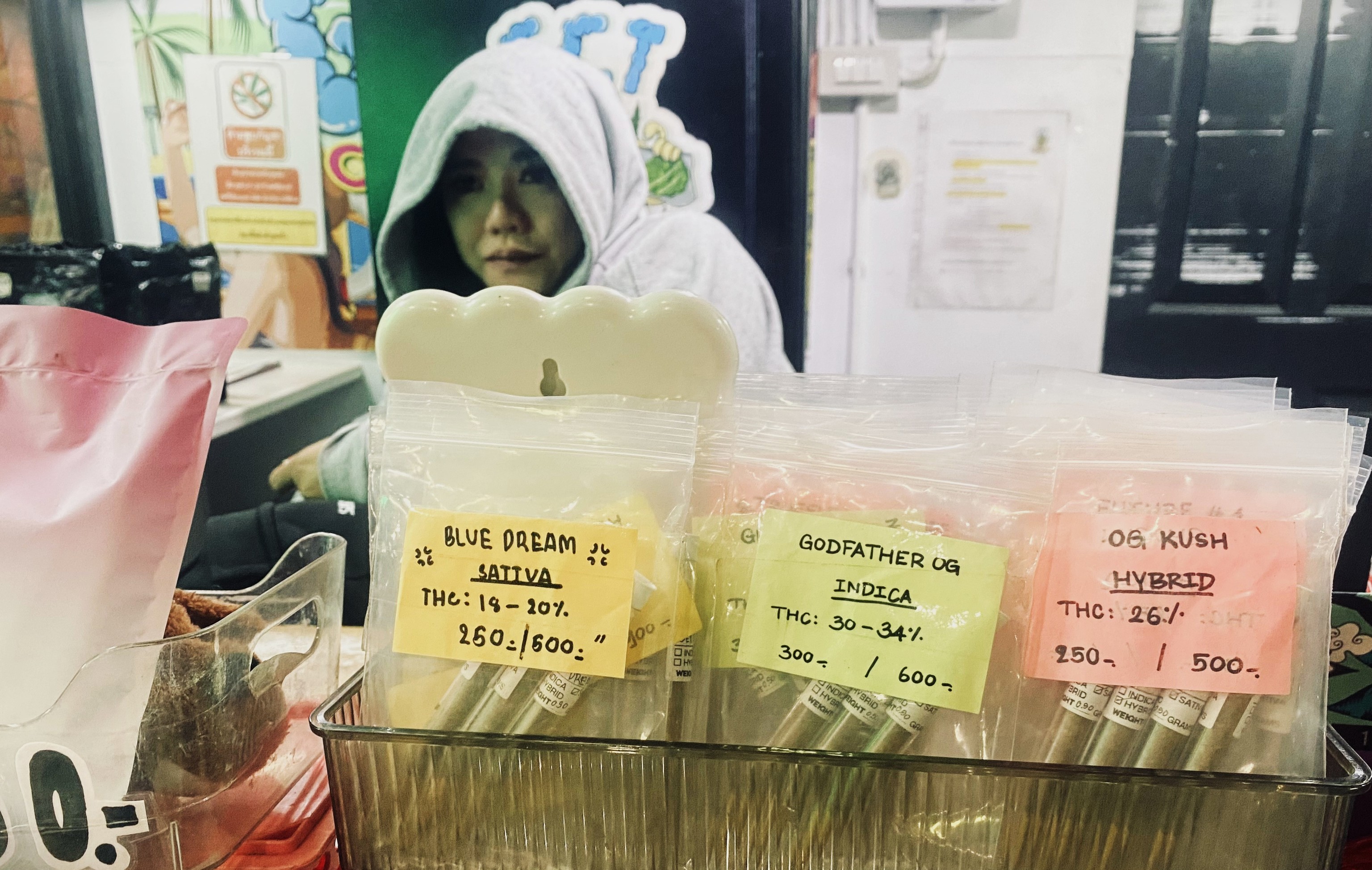 Dispensario de cannabis en Tailandia.
