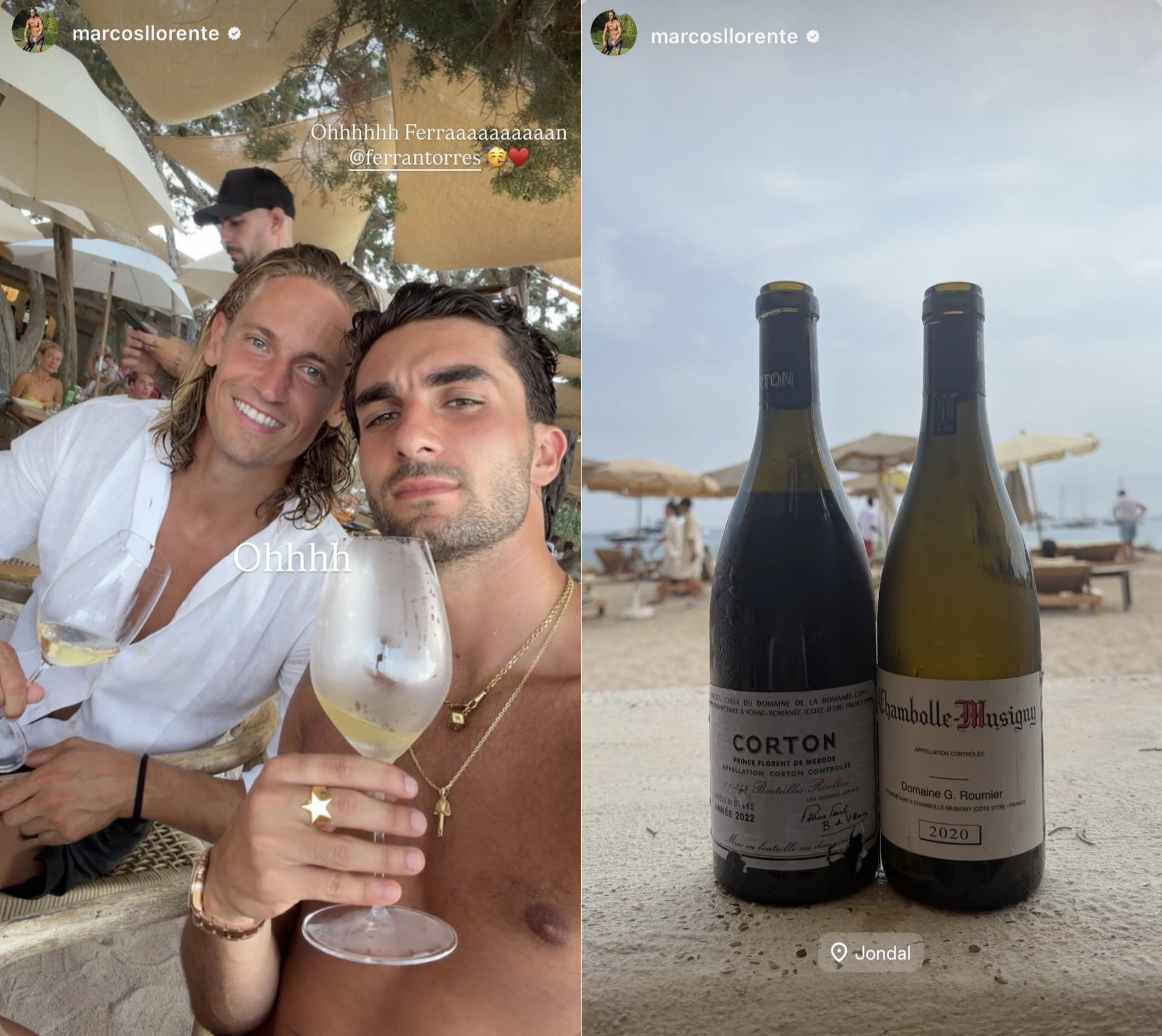 Ferran y Llorente en Ibiza