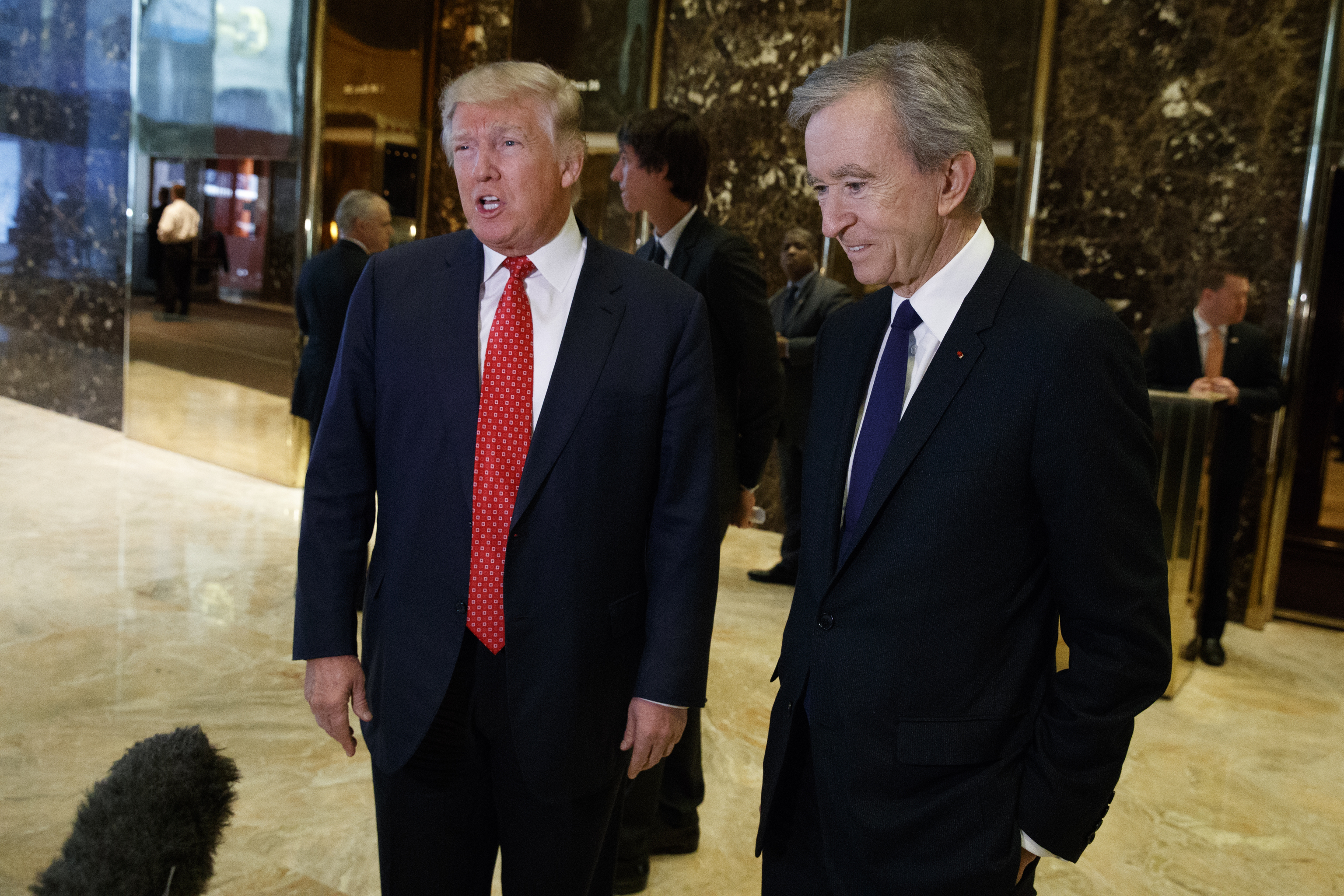 Donald Trump y Bernard Arnault