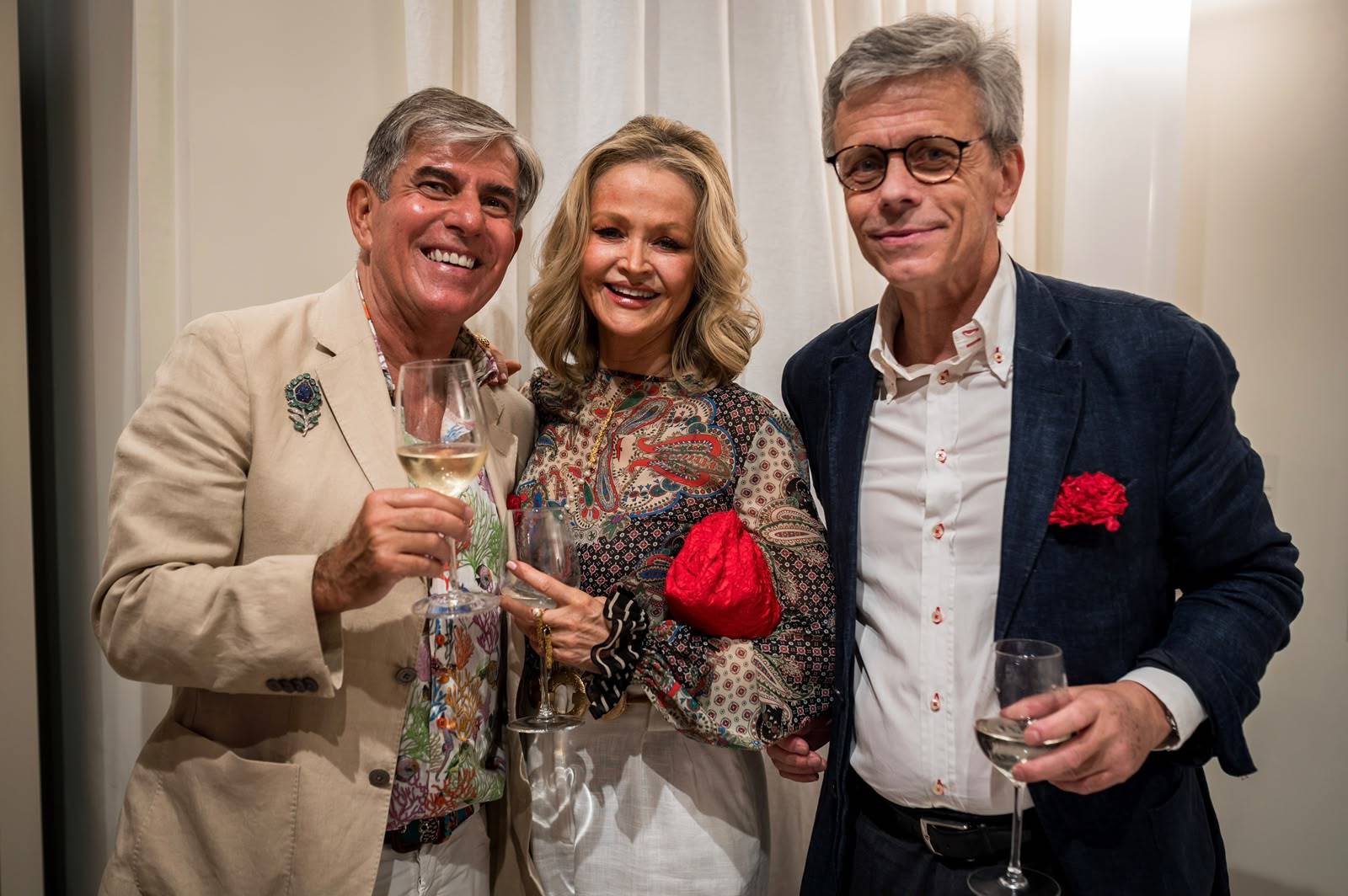 M. Mas, Veva Longoria, Pedro Fernández de Araoz.