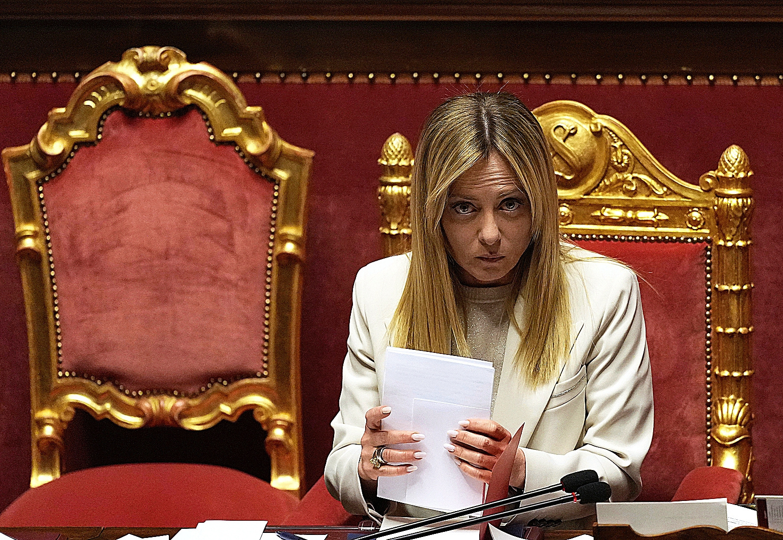 La primera ministra italiana, Giorgia Meloni.